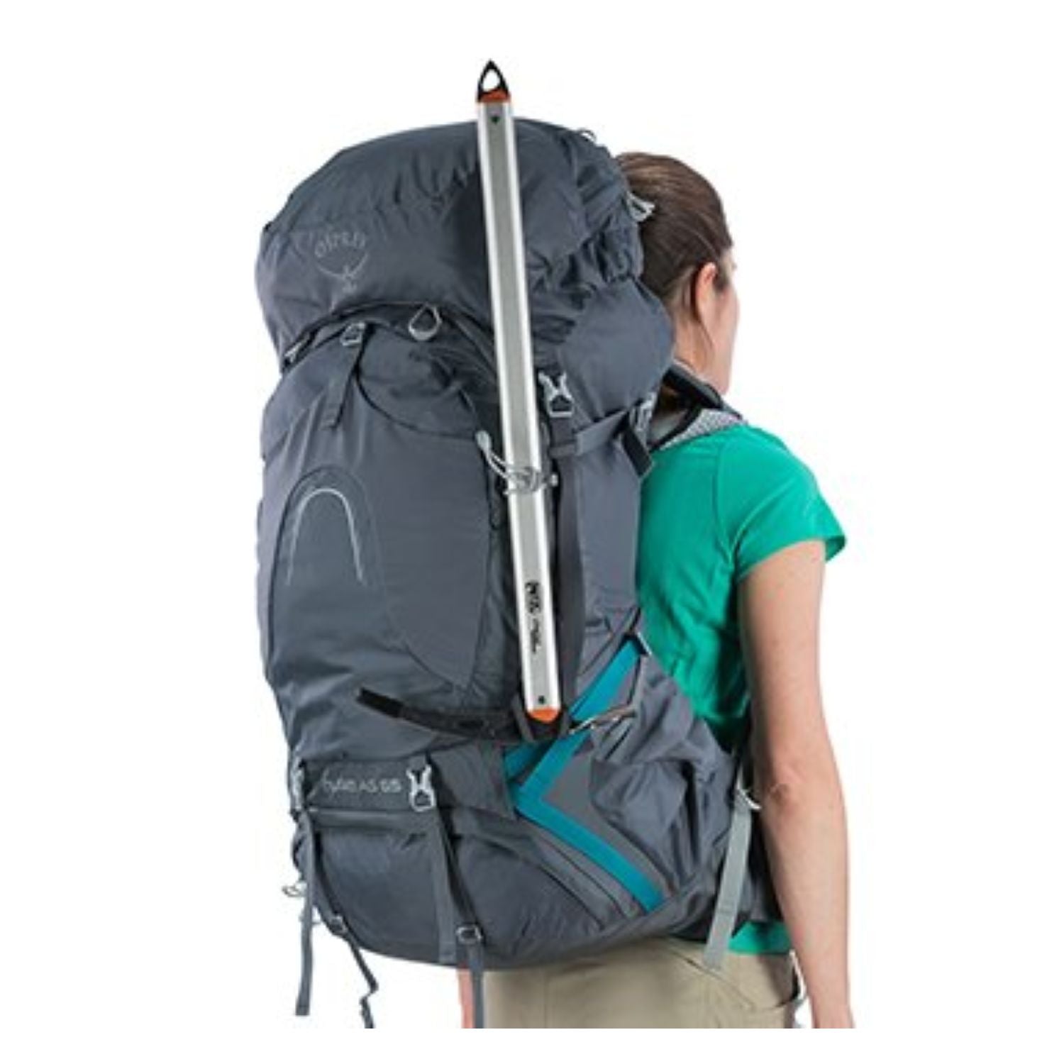 Osprey Aura AG 65 Backpack with Raincover - Medium - Women's Backpacking (Vestal Grey)