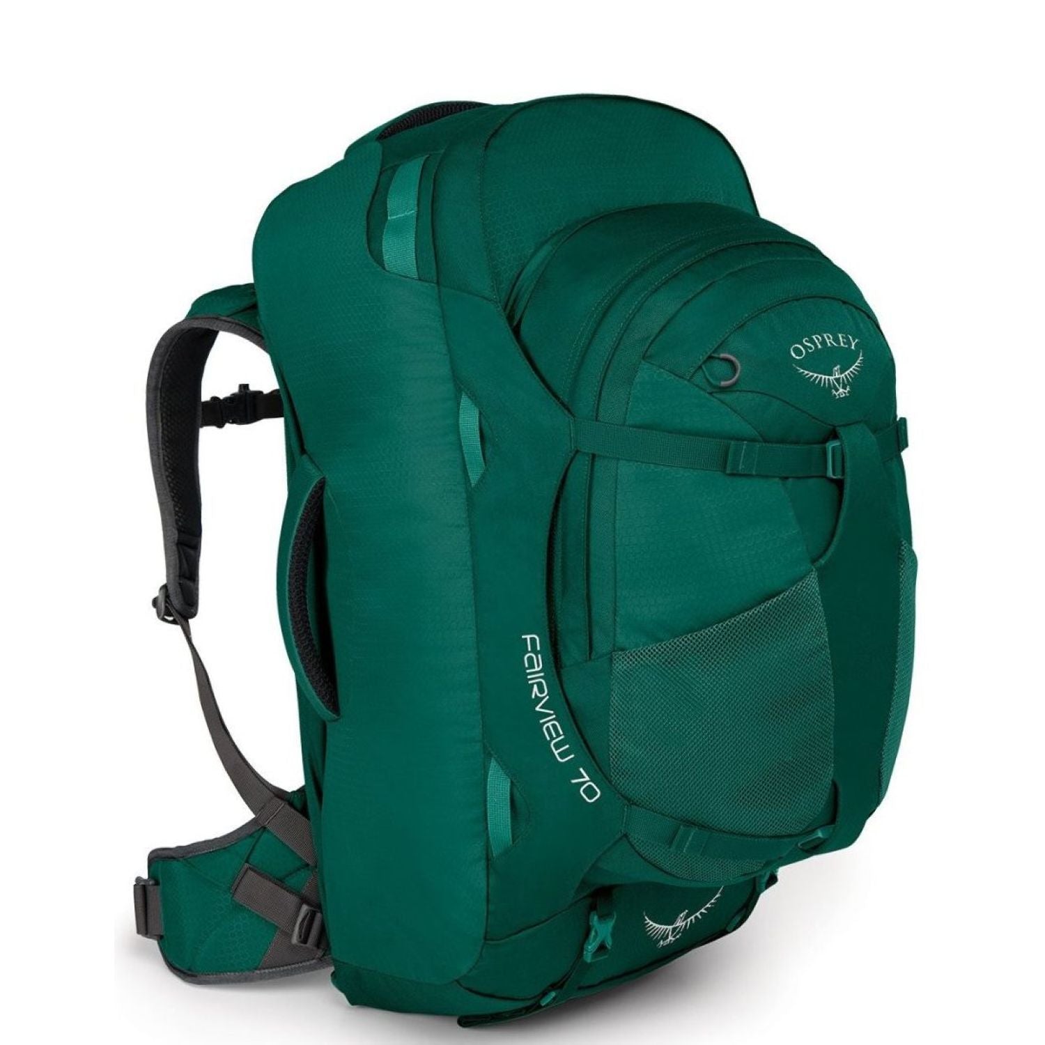 Osprey Fairview Travel Pack 70 Backpack - Small/Medium - Women's Travel - Trekking (Rainforest Green)