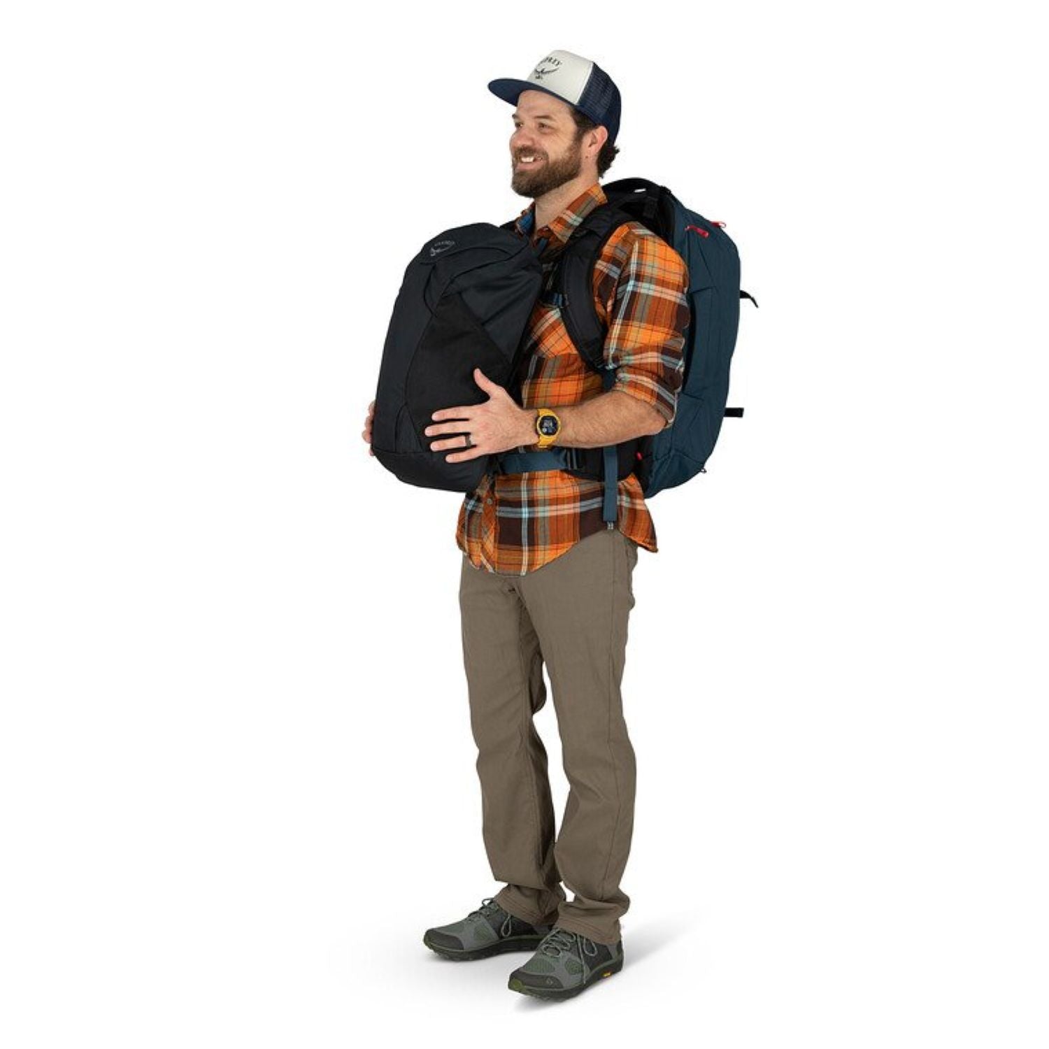 Osprey Farpoint 40 Backpack - Men's Travel Pack (Muted Space Blue)