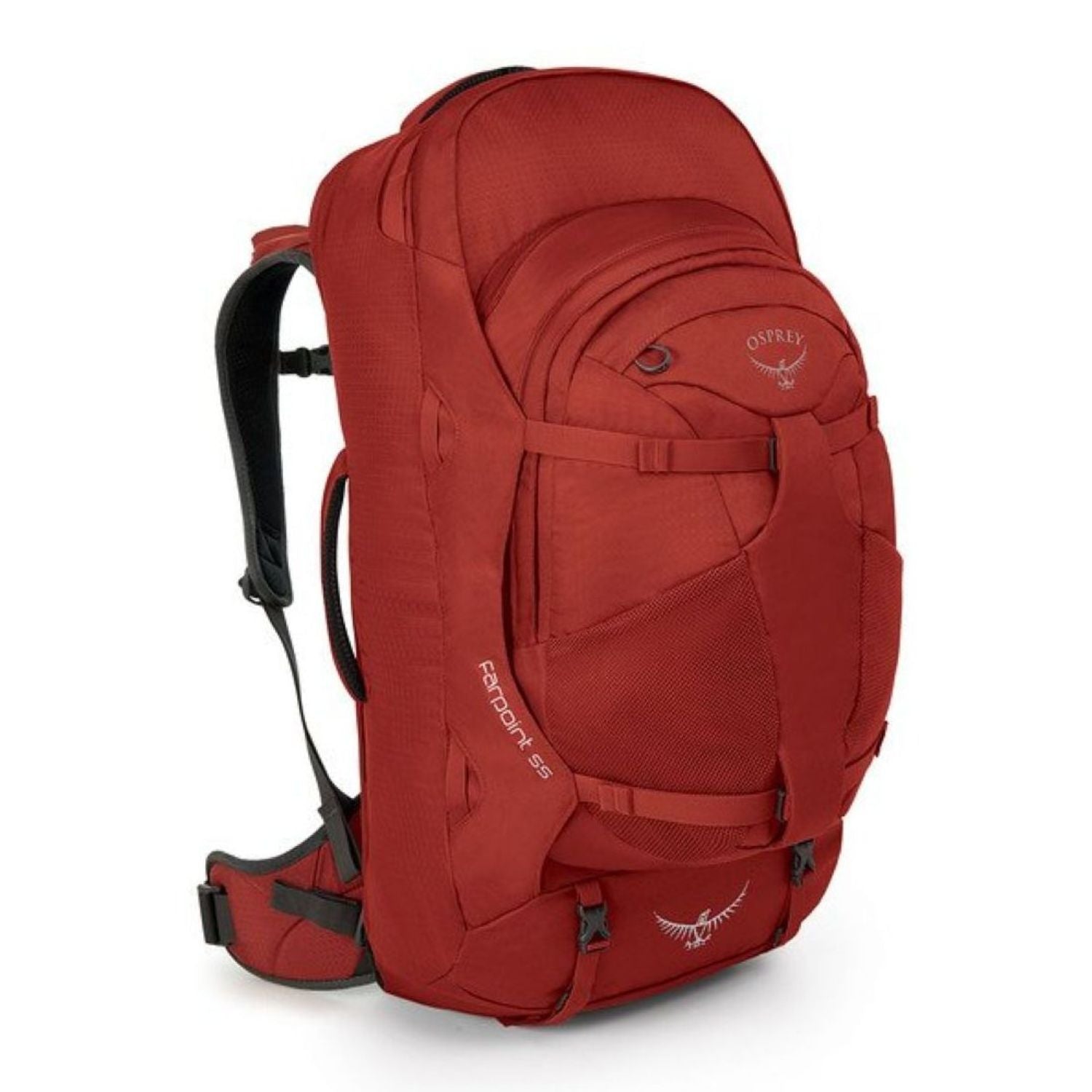 Osprey Farpoint Travel Pack 55 Backpack - Small/Medium - Men's Travel - Trekking (Jasper Red)