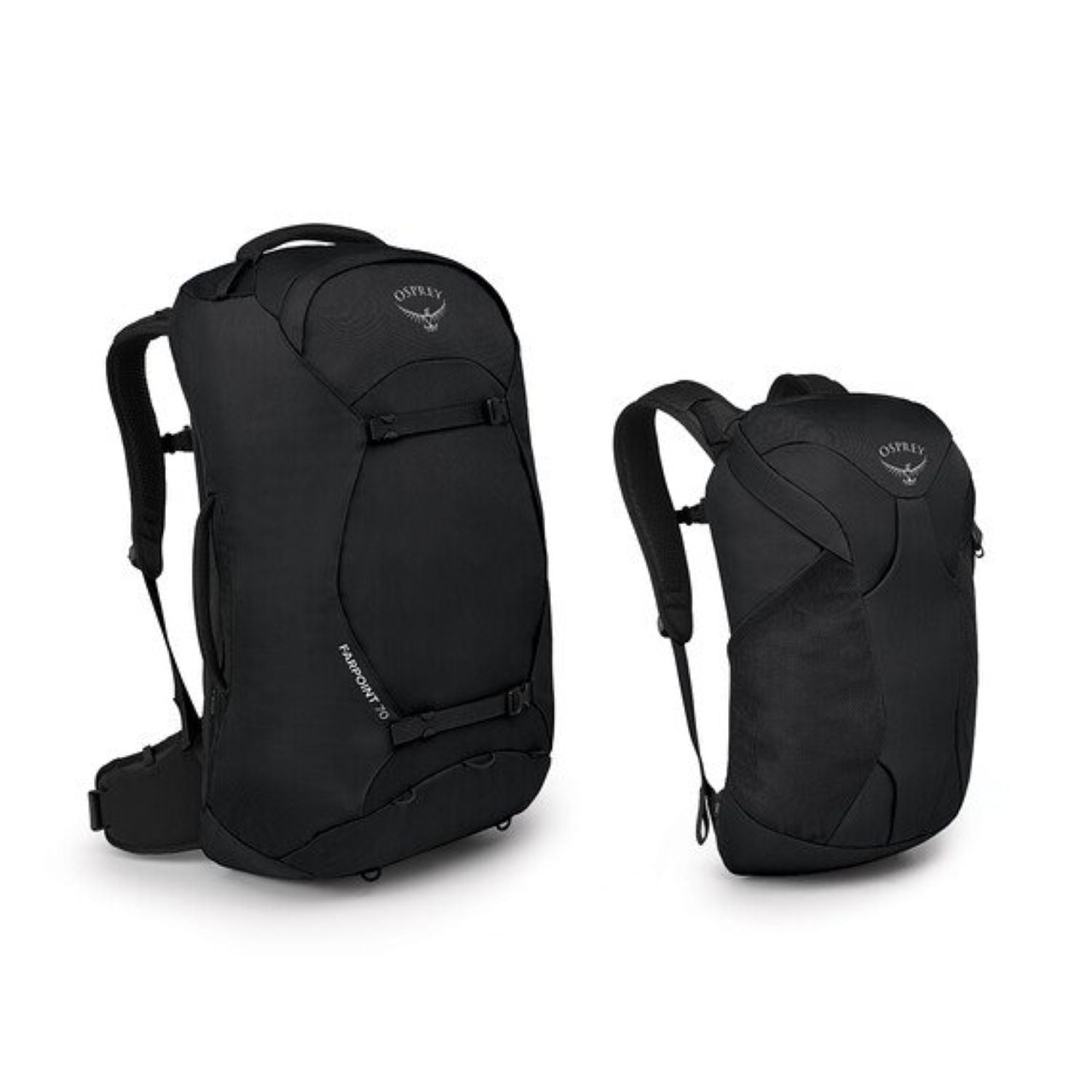 Osprey Farpoint 70 Backpack O/S - Men's Travel Pack (Black)
