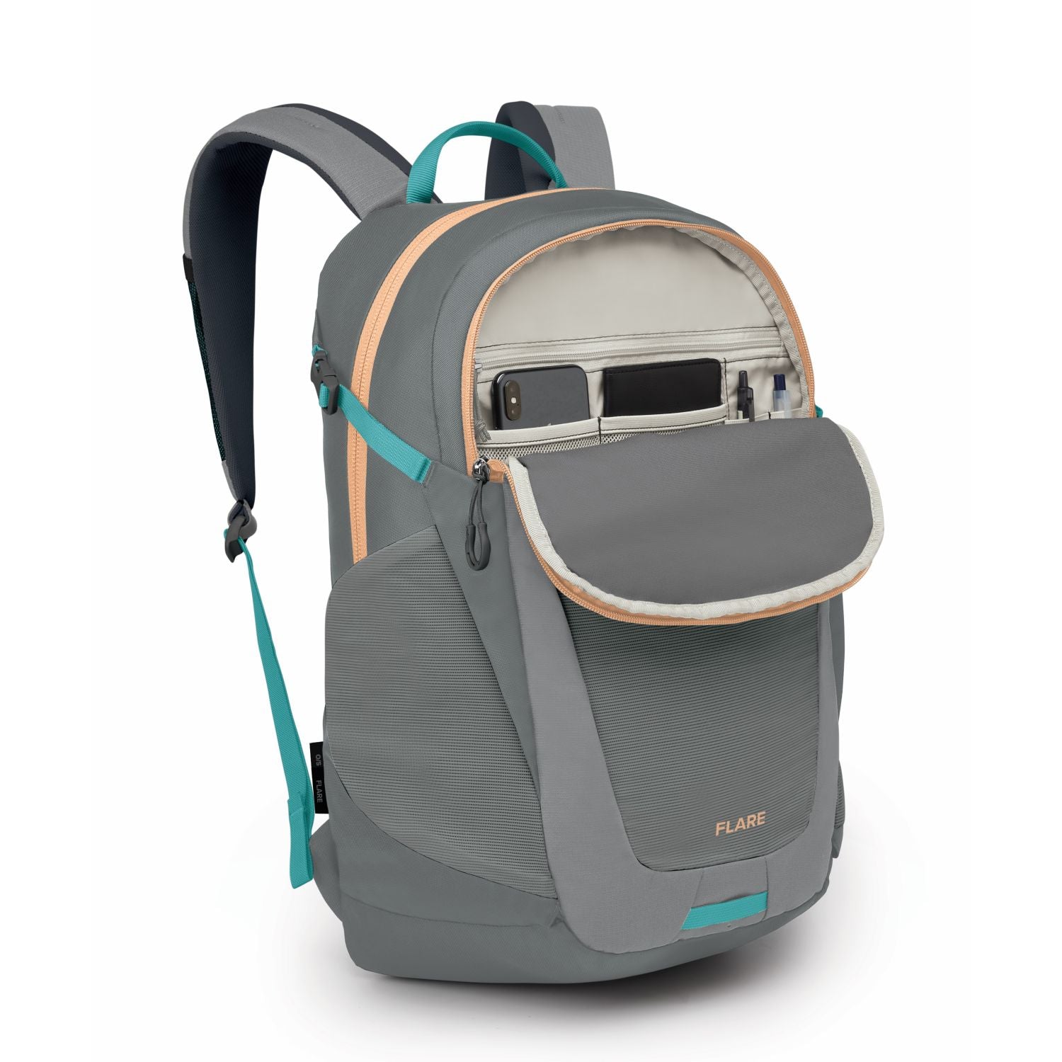 Osprey Flare 27L Backpack - Campus - Medium (Grey/Coal Grey)