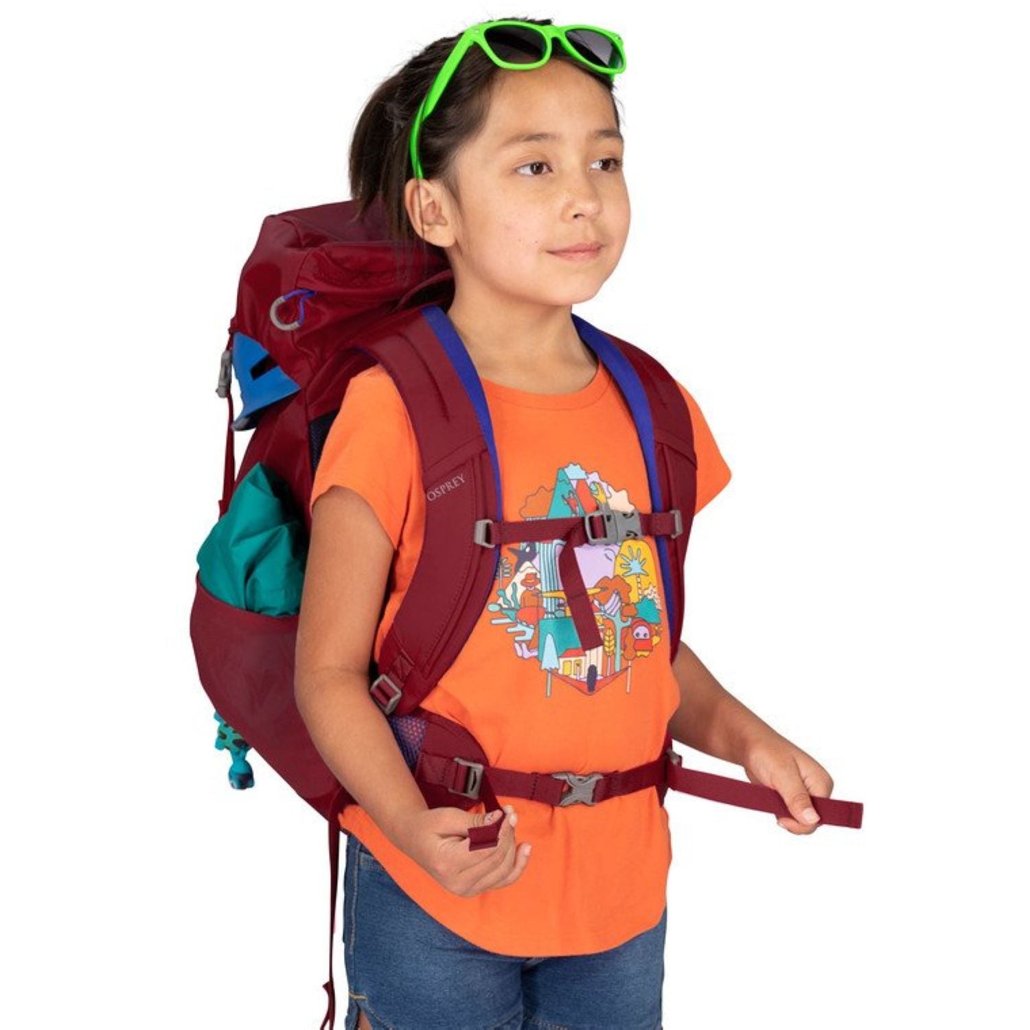 Osprey Jet 18L Backpack - Kid's Hiking (8-14 Y/O) (Comic Red)