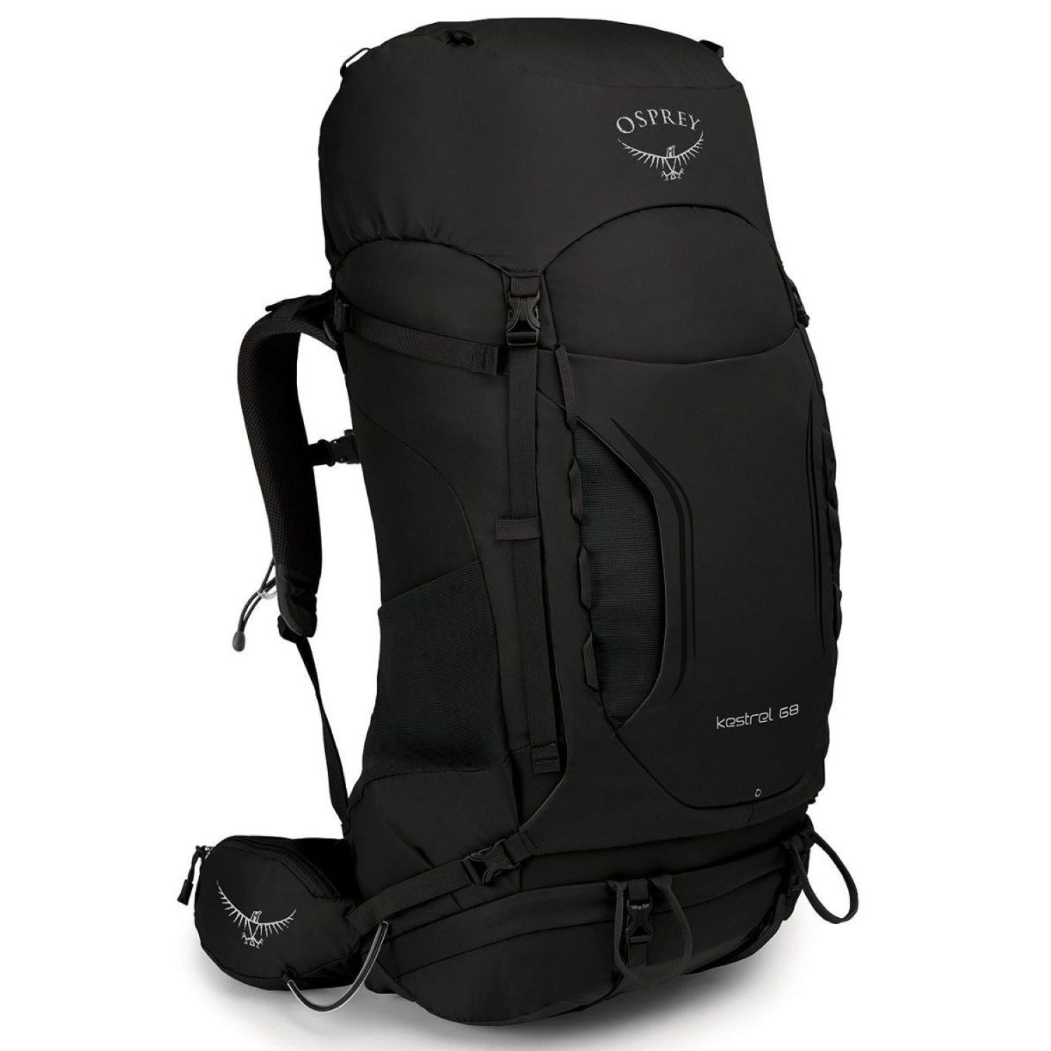 Osprey Kestral 68 Backpack - Small/Medium - Men's Backpacking (Black)