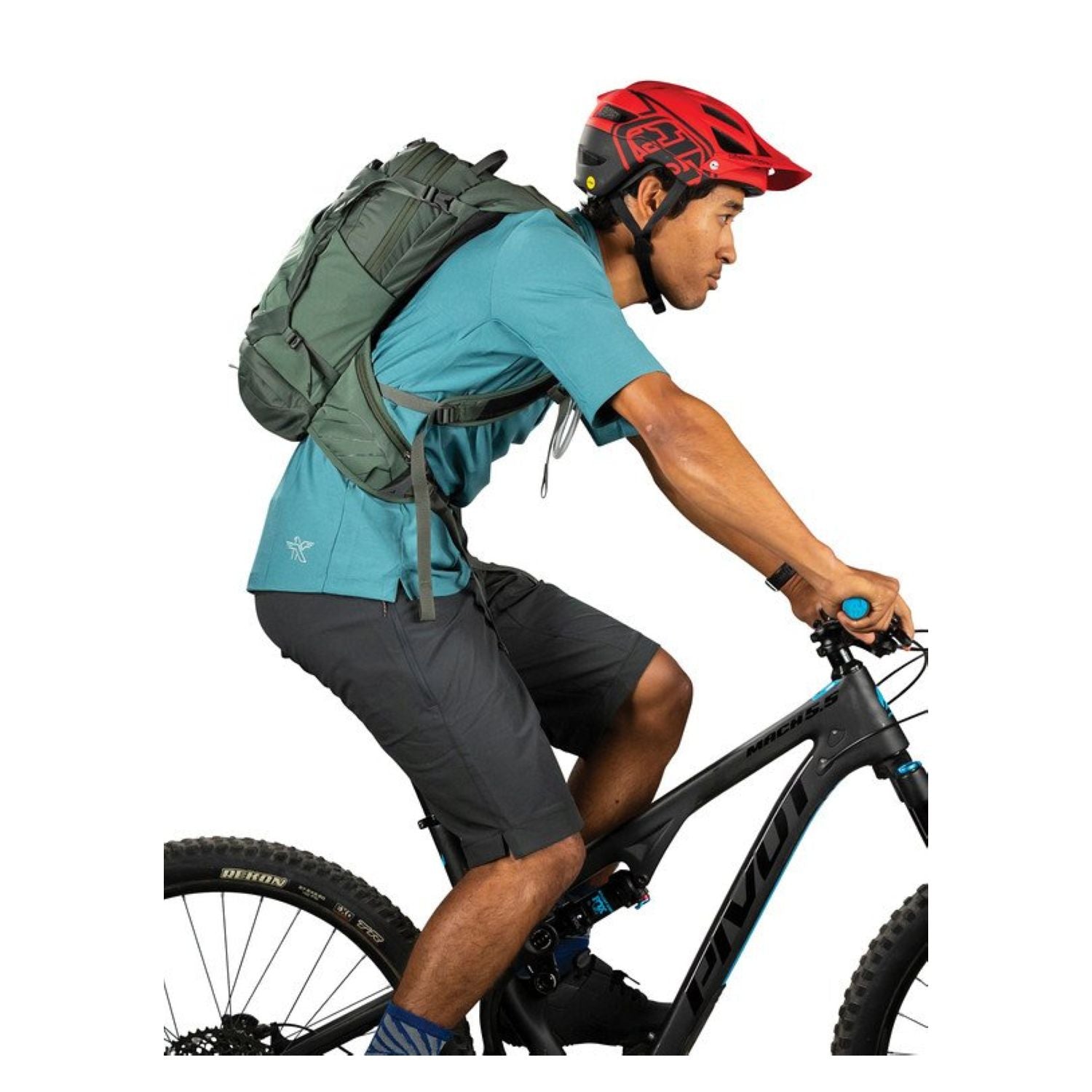 Osprey Raptor 14 Hydration Backpack with Reservoir - Men's Mountain Biking - Hydration (Wildfire Red)
