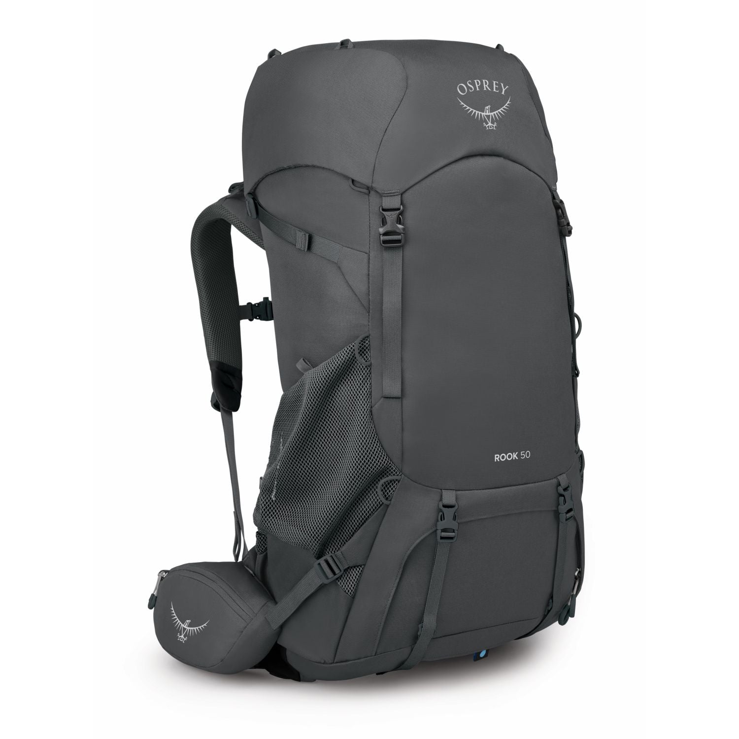 Osprey Rook 50 Backpack - Men's Backpacking (Dark Charcoal/Silver Lining)