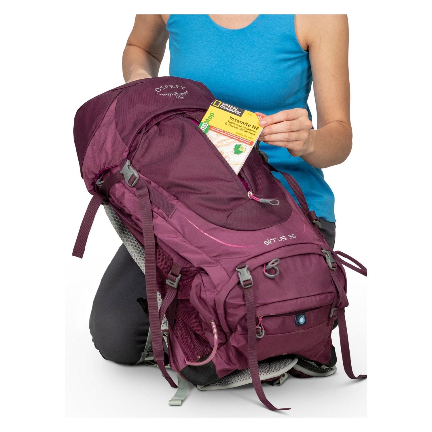Osprey Sirrus 50 Backpack - Extra Small/Small - Women's Light Backpacking (Black)