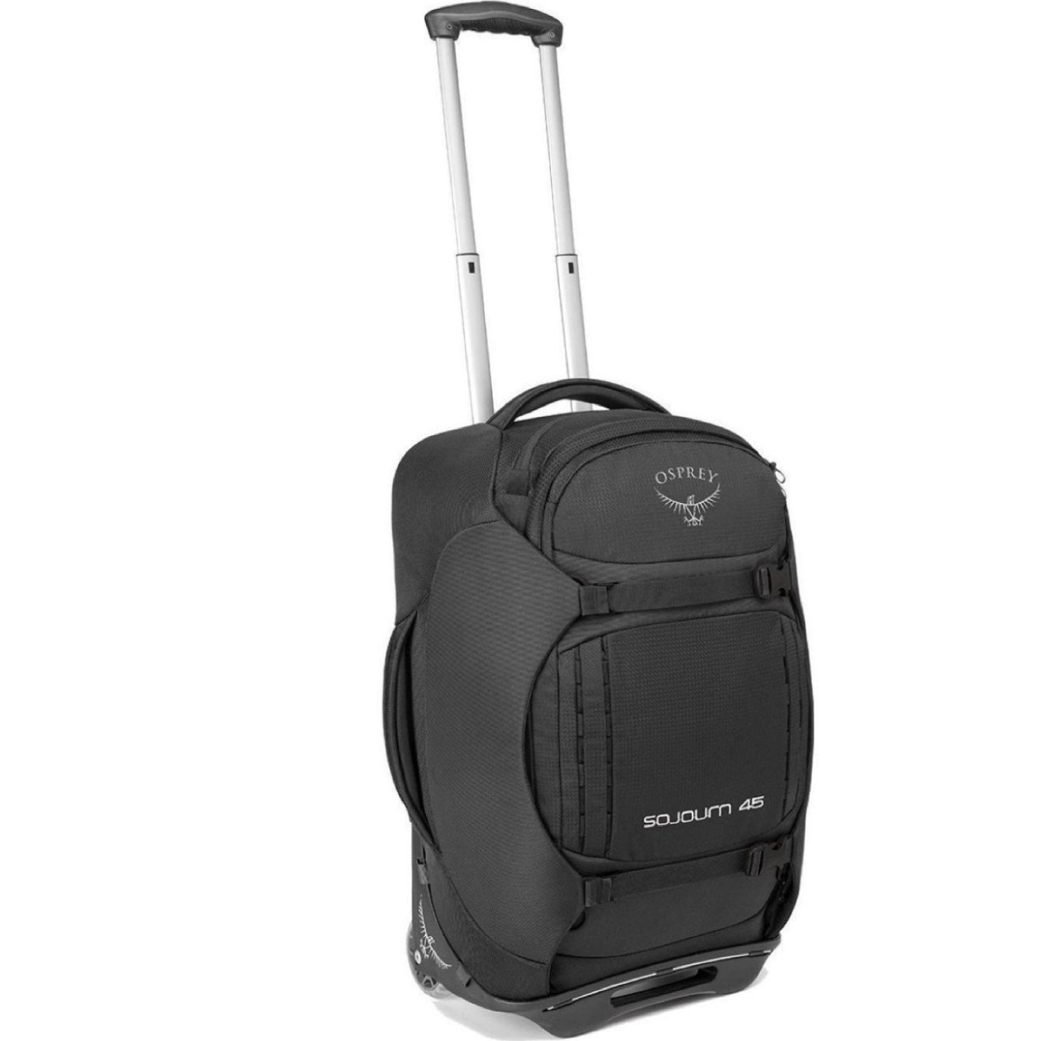 Osprey Sojourn Wheeled Travel Pack 45L/22" - Travel - Convertible Luggage to Backpack (Flash Black)