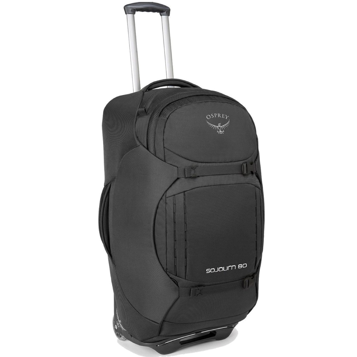 Osprey Sojourn Wheeled Travel Pack 80L/28" - Travel - Convertible Luggage to Backpack (Flash Black)