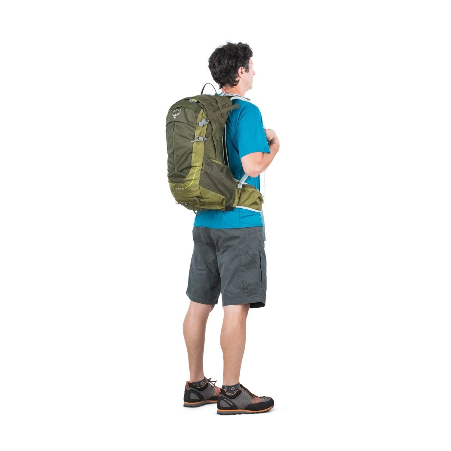Osprey Stratos 24 Backpack - Men's Day Hiking (Gator Green)