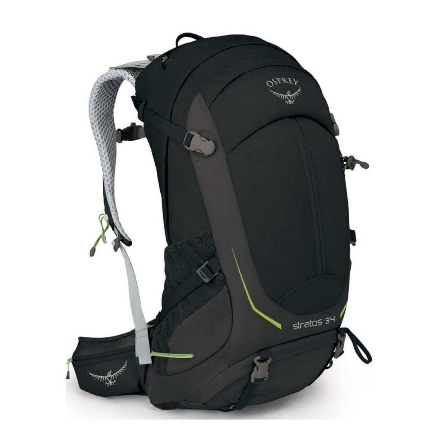 Osprey Stratos 34 Backpack - Medium/Large - Men's Day Hiking (Black)