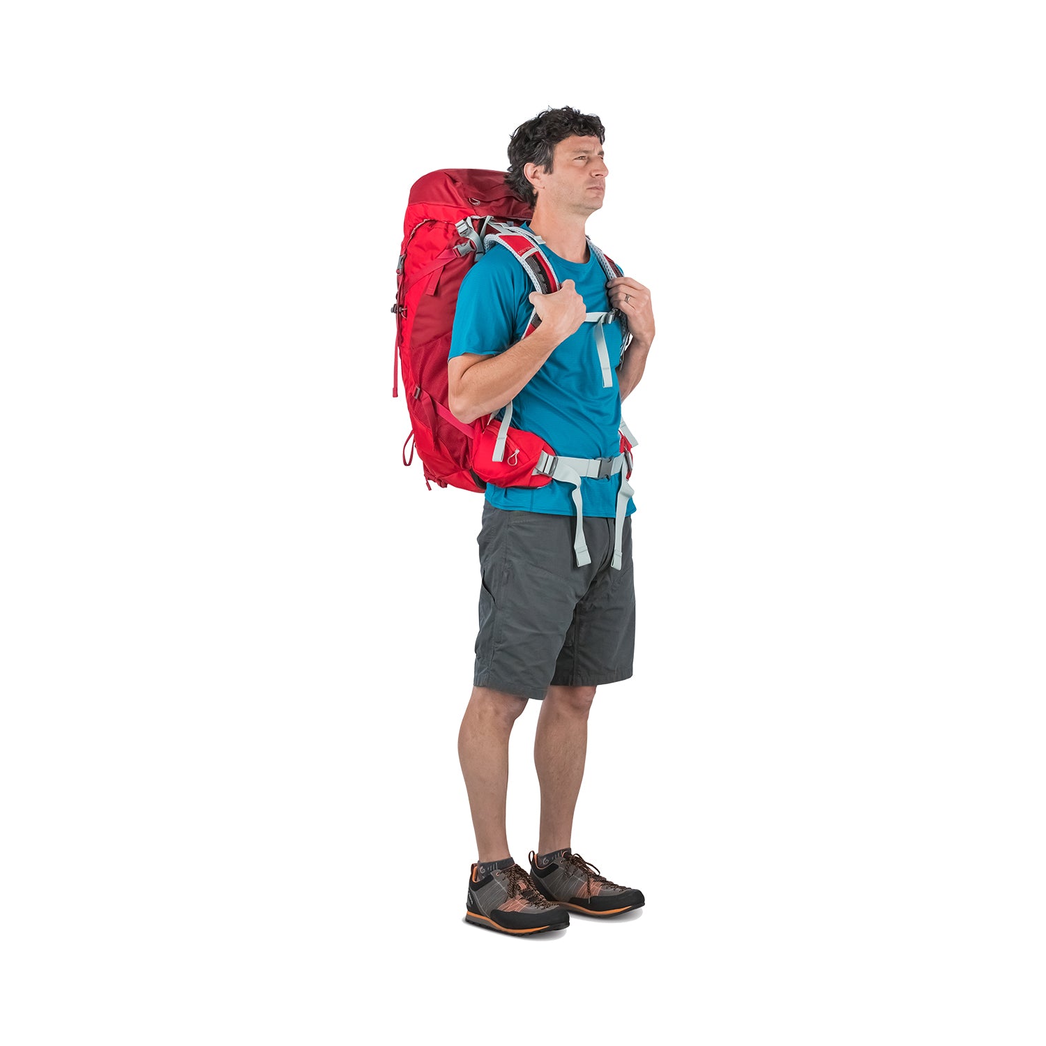 Osprey Stratos 50 Backpack - Medium/Large - Men's Light Backpacking (Black)