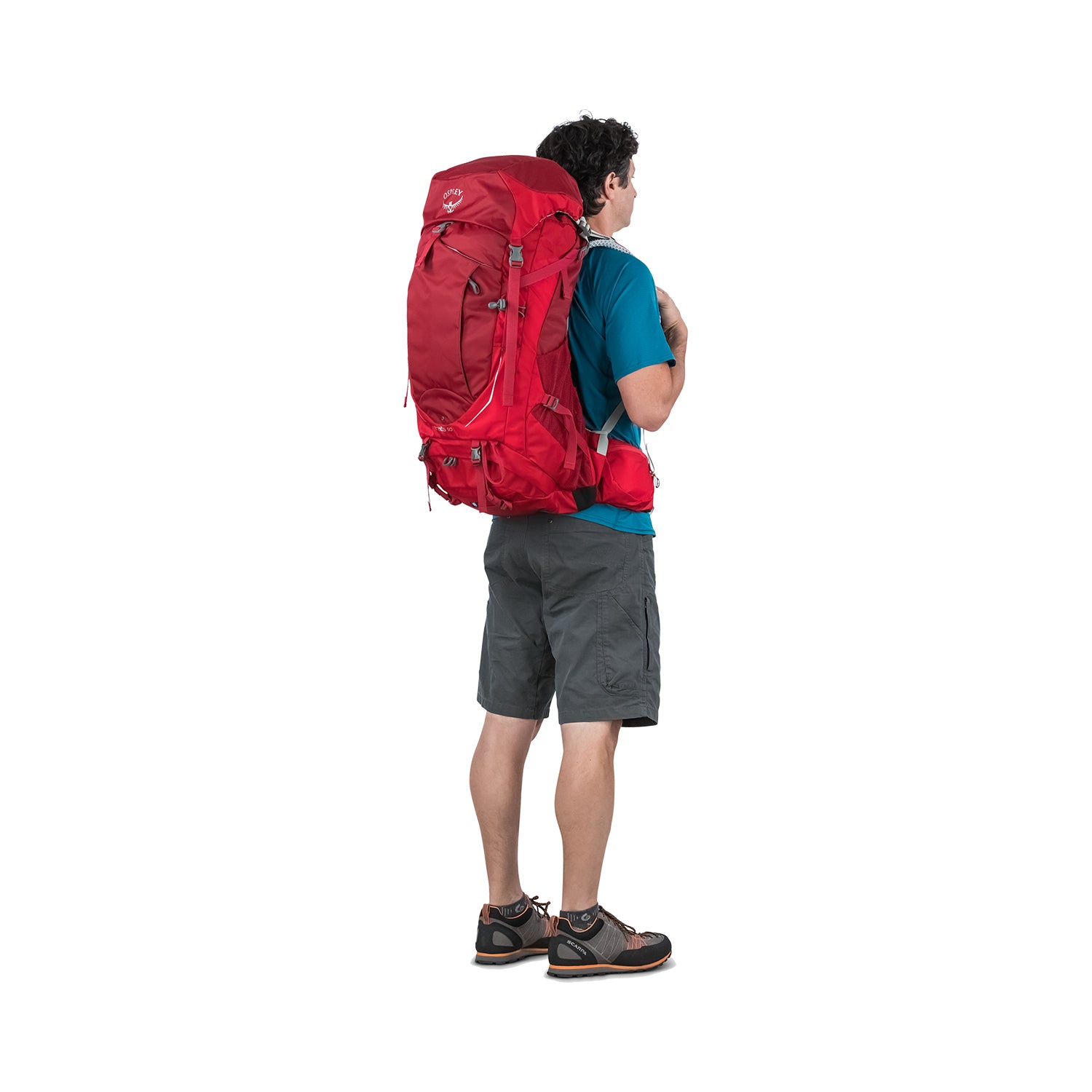 Osprey Stratos 50 Backpack - Medium/Large - Men's Light Backpacking (Black)
