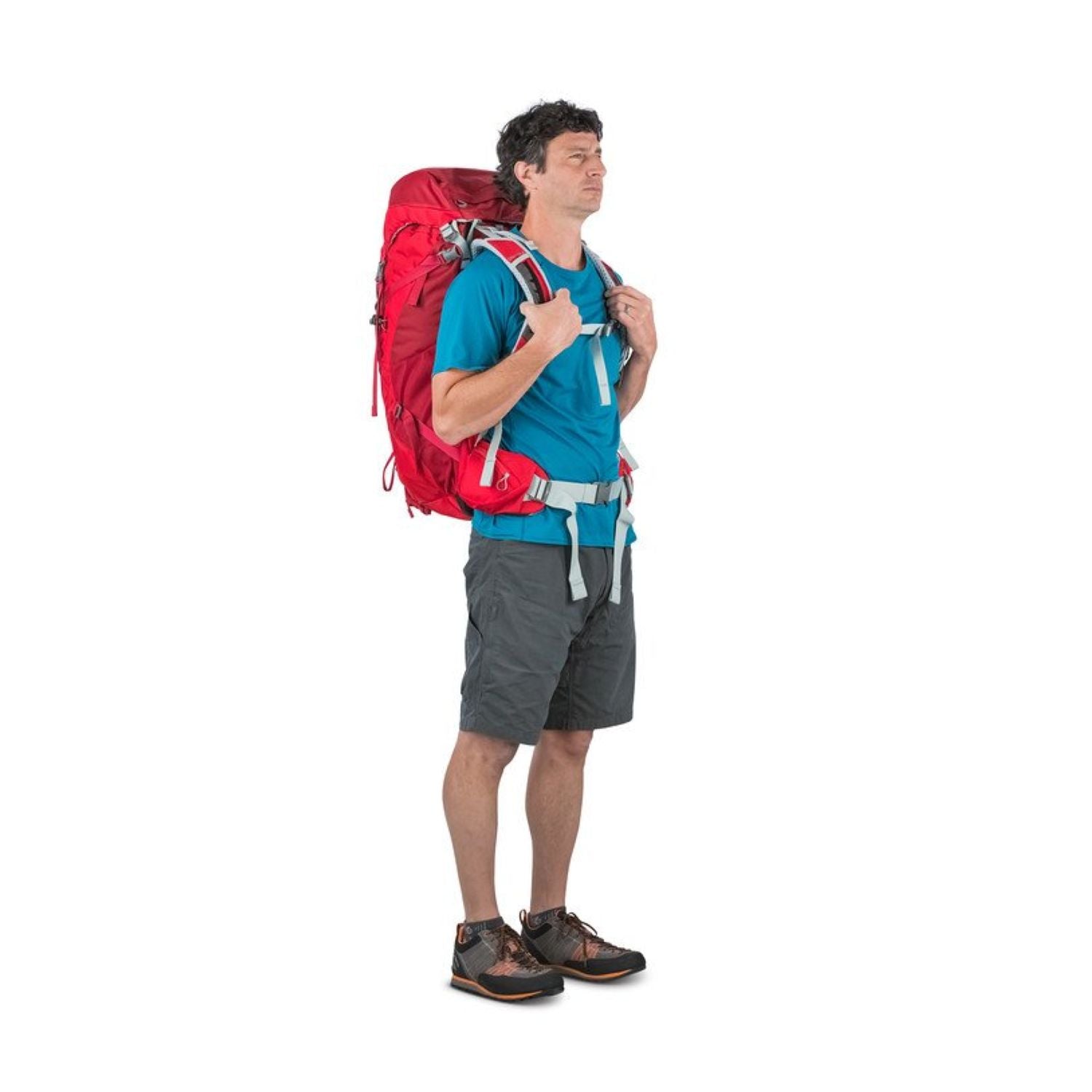 Osprey Stratos 50 Backpack - Small/Medium - Men's Light Backpacking (Black)