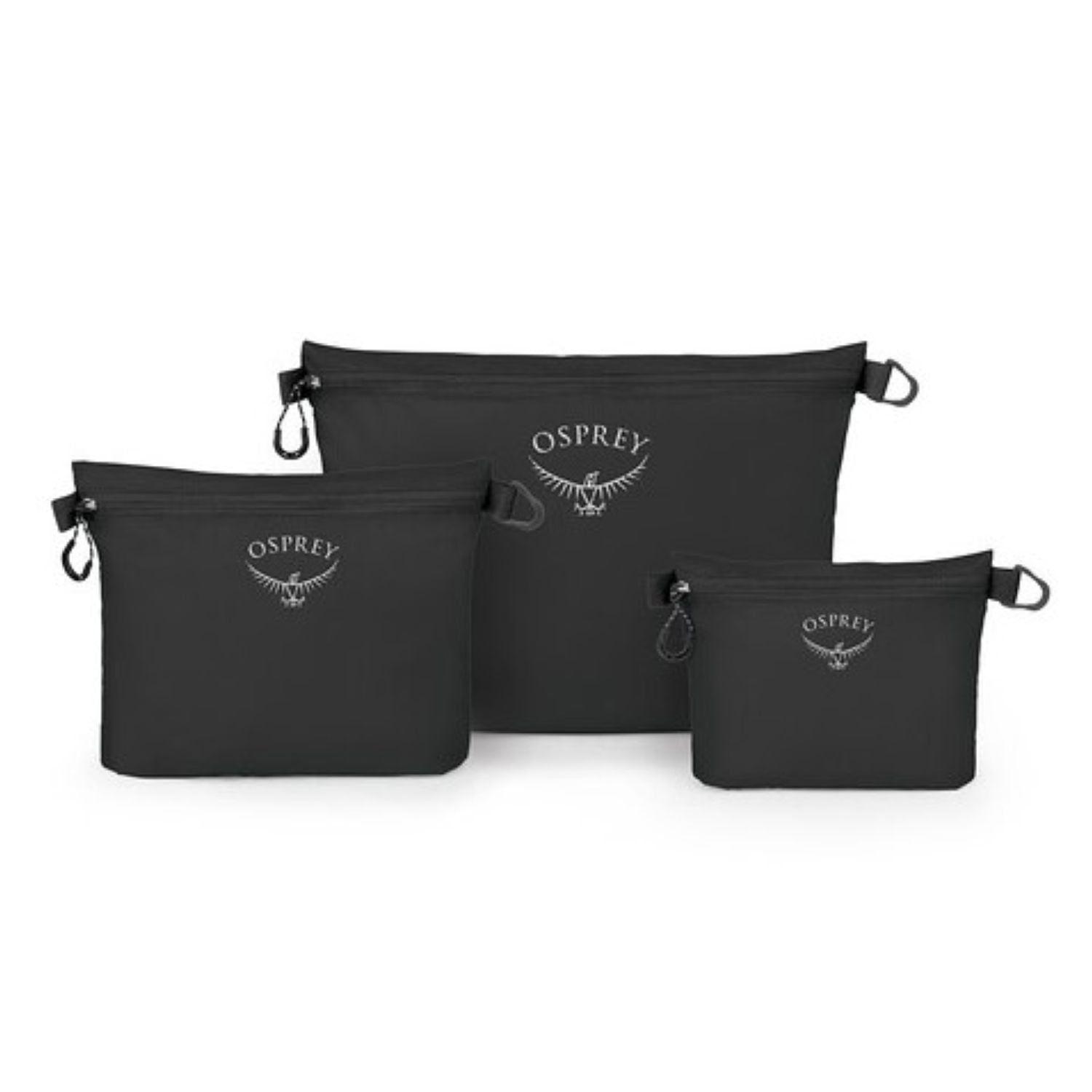 Osprey Ultralight Zipper Sack Set (Black)