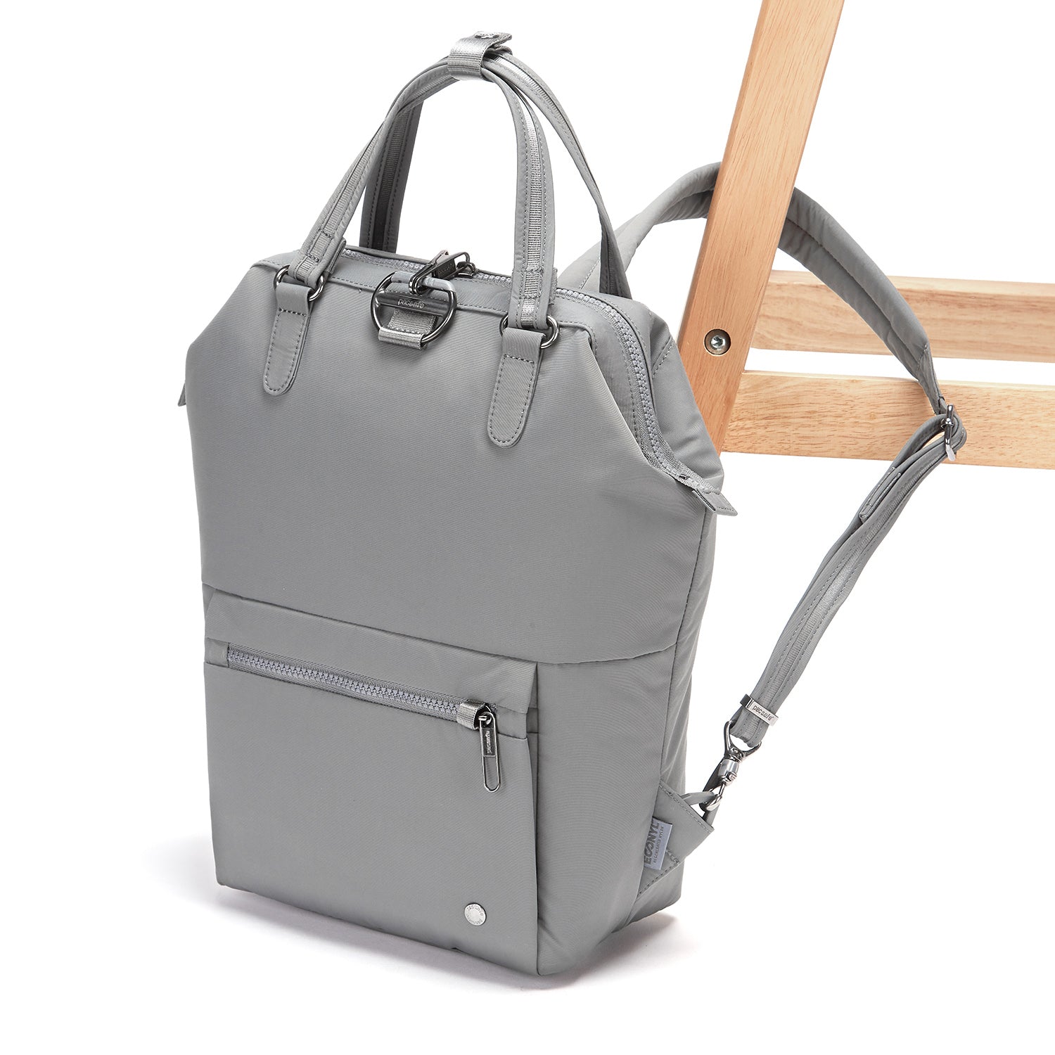 Pacsafe Citysafe CX Anti-Theft Mini Backpack (Econyl Gravity Gray)