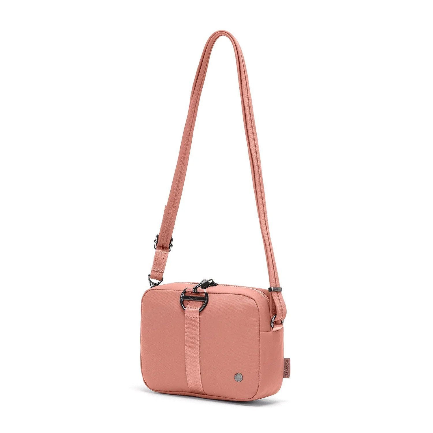 Pacsafe Citysafe CX Anti-Theft Square Crossbody Bag (Econyl Rose)
