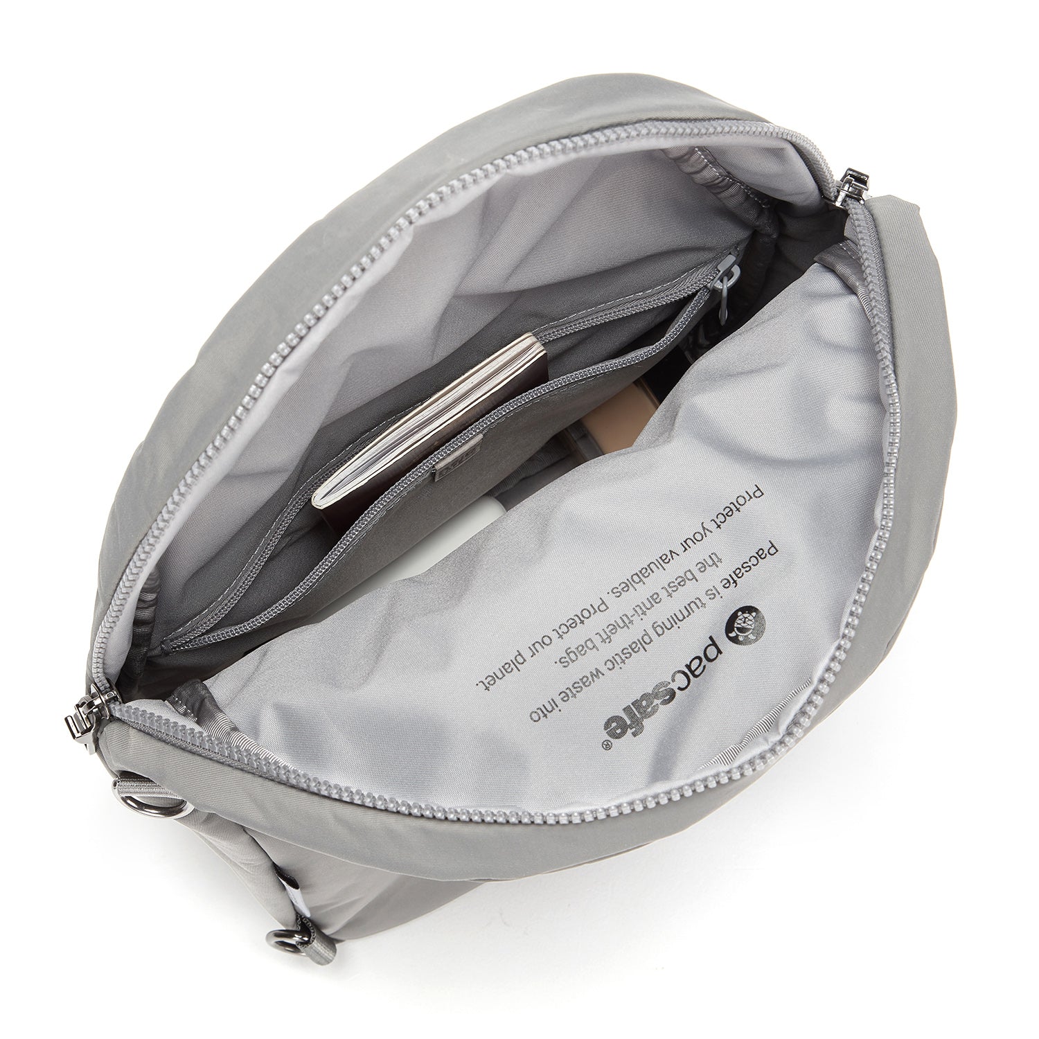 Pacsafe Citysafe CX Convertible Anti-Theft Backpack (Econyl Gravity Gray)