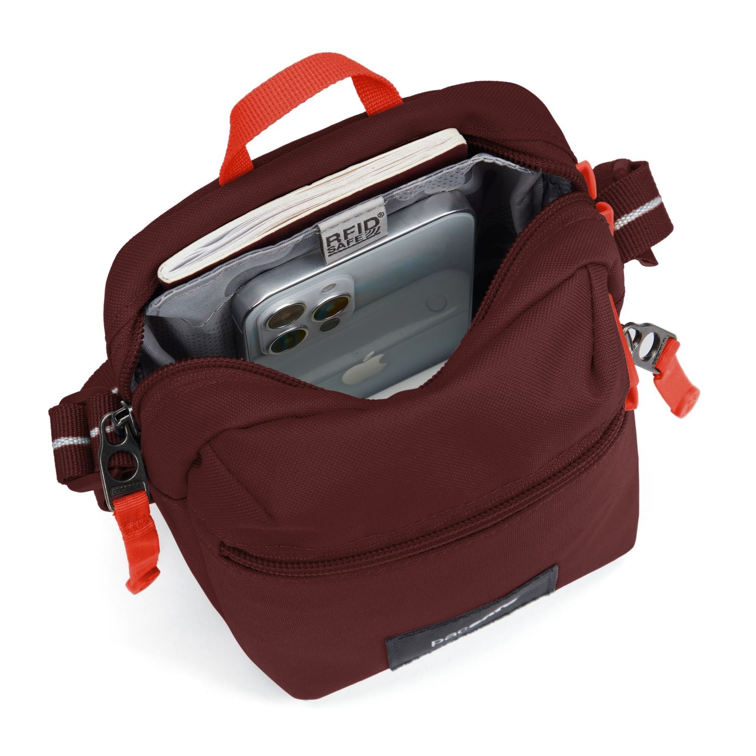 Pacsafe Go Anti-Theft Micro Crossbody Bag (Garnet Red)