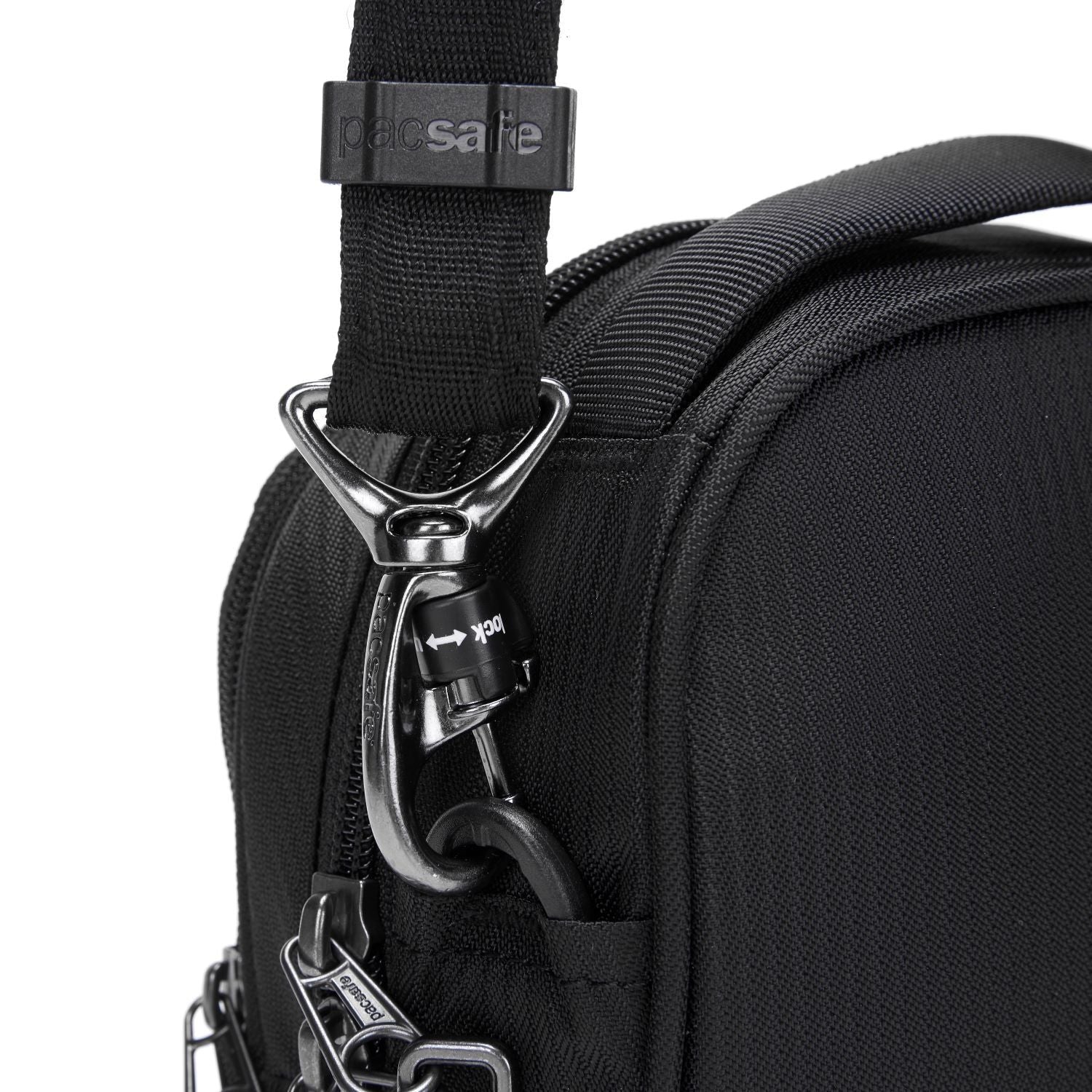 Pacsafe LS100 Anti-Theft Crossbody Bag (Black)