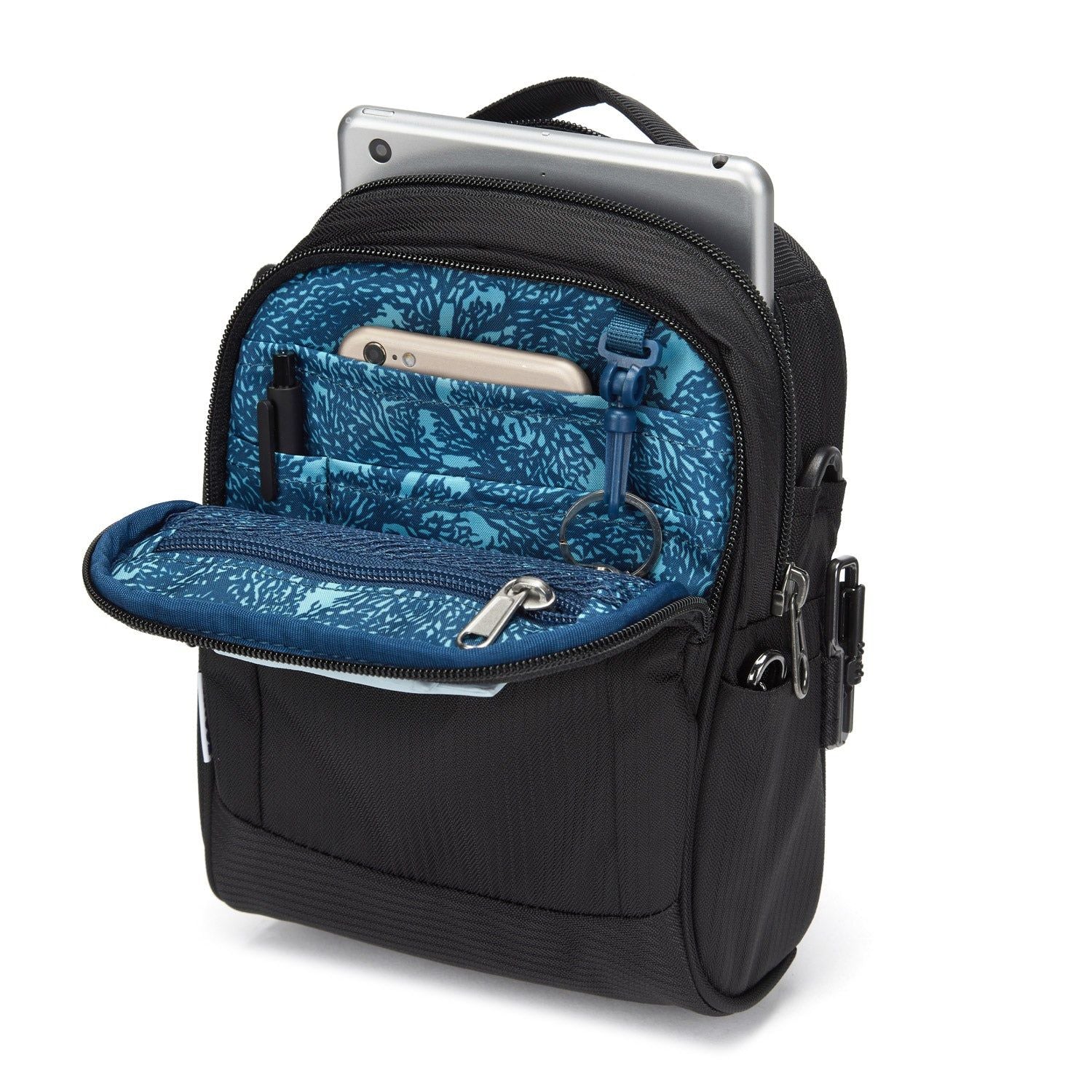 Pacsafe LS100 Anti-Theft Crossbody Bag (Black)