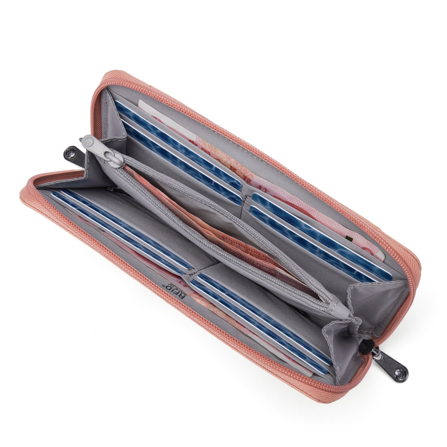 Pacsafe RFIDsafe Continental Wallet - Rose