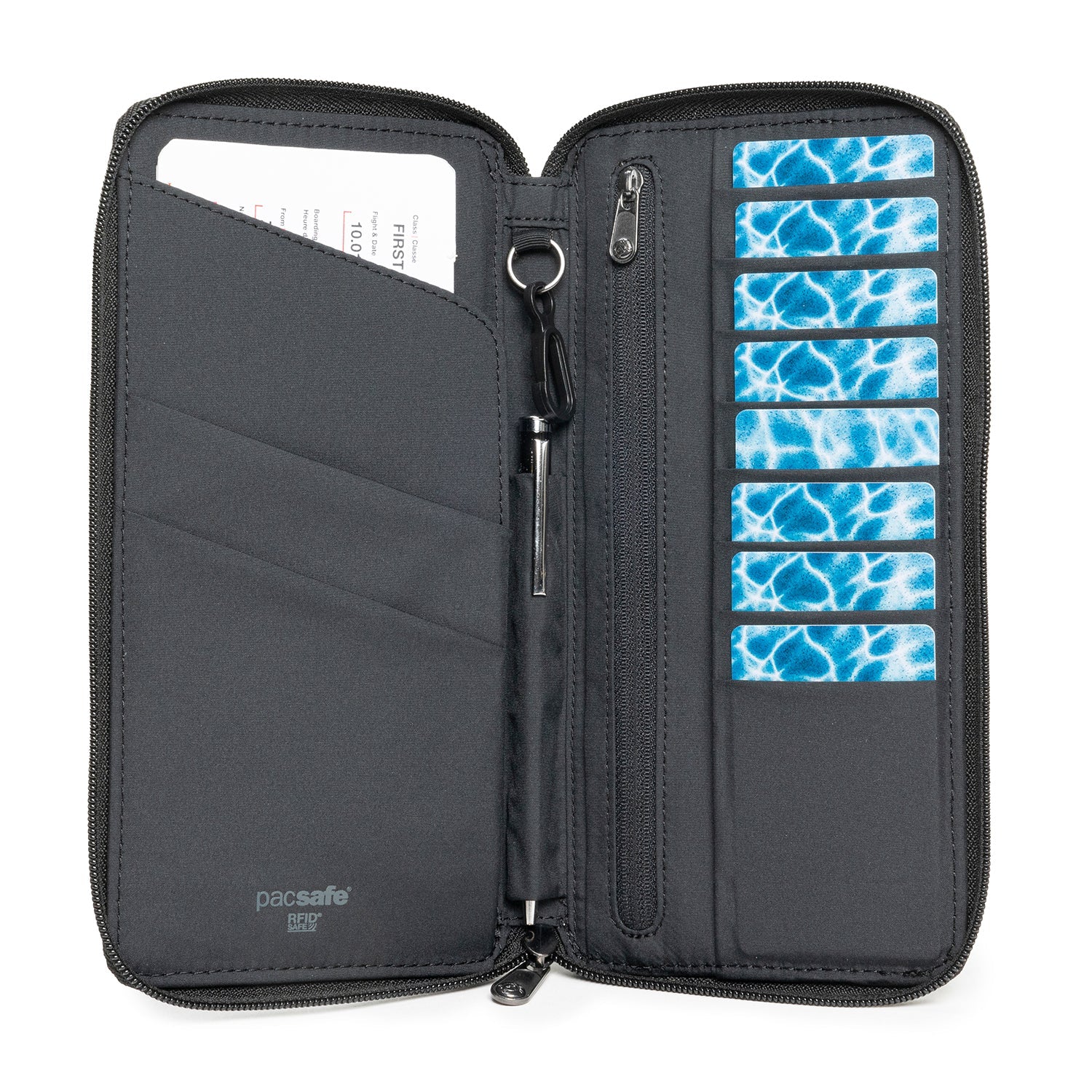 Pacsafe RFIDsafe Travel Wallet - Black