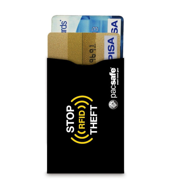 Pacsafe RFIDsleeve 25 Blocking Credit Sleeve - 2 Pack (Black)