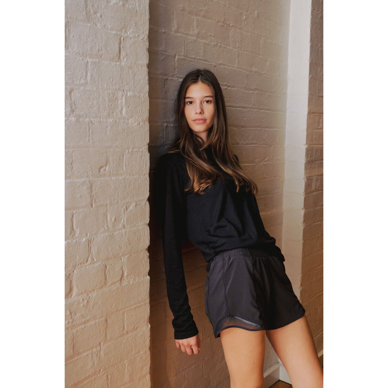 Paire 100% Merino Wool Women's Long Sleeve T-Shirt (Black) - M