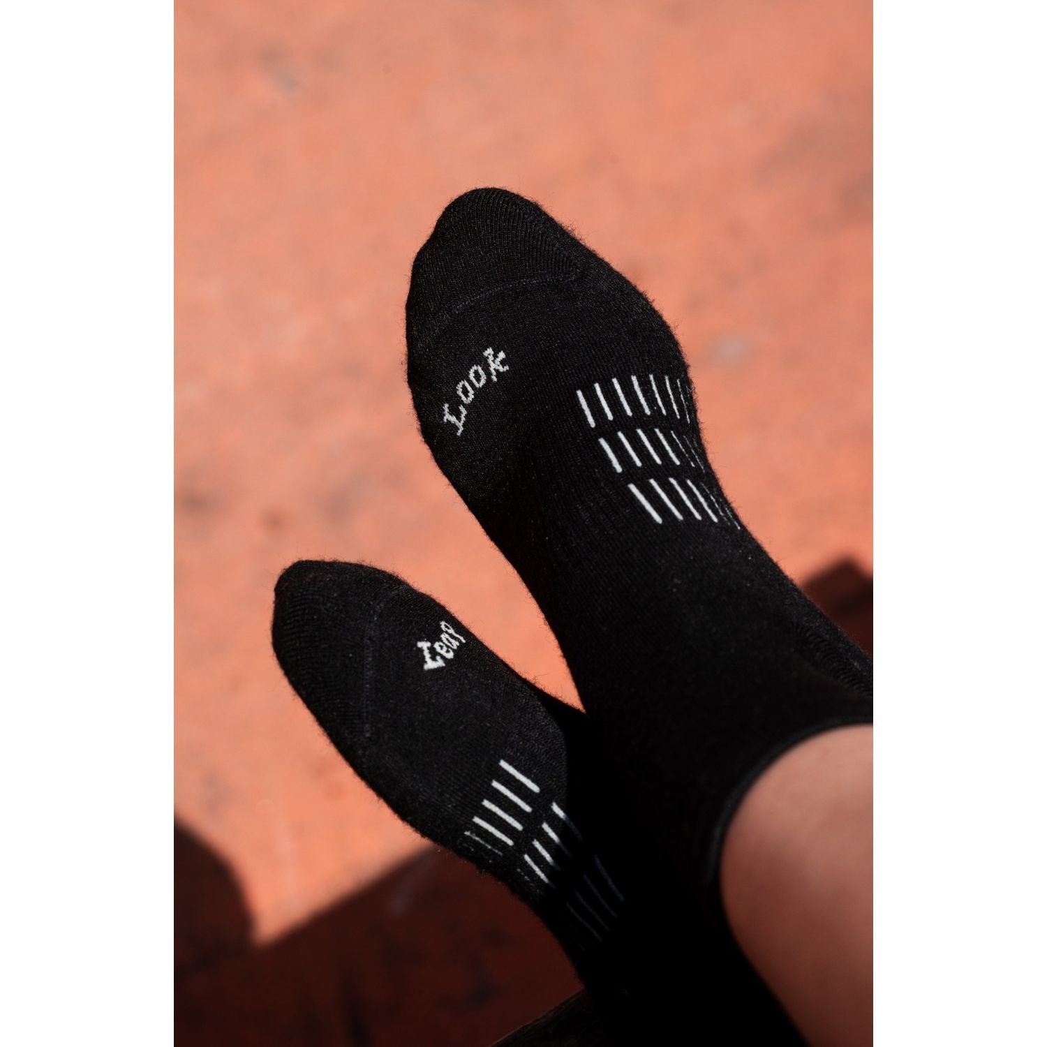 Paire Merino Wool-Blend Active Quarter Socks (Black) - L