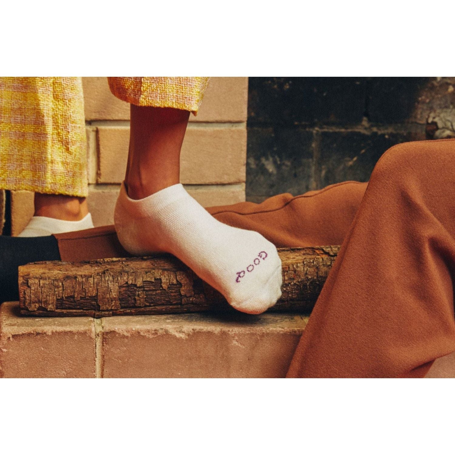 Paire Merino Wool-Blend Ankle Sock (Snow) - M