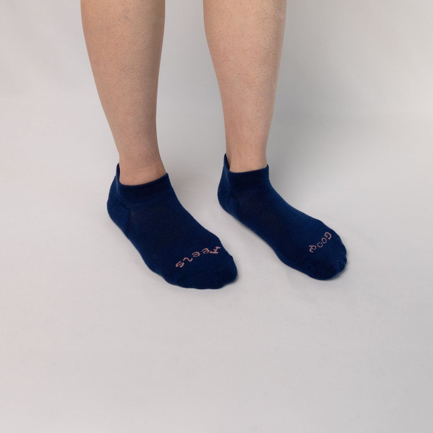 Paire Merino Wool-Blend Ankle Sock (Stormy Blue) - M