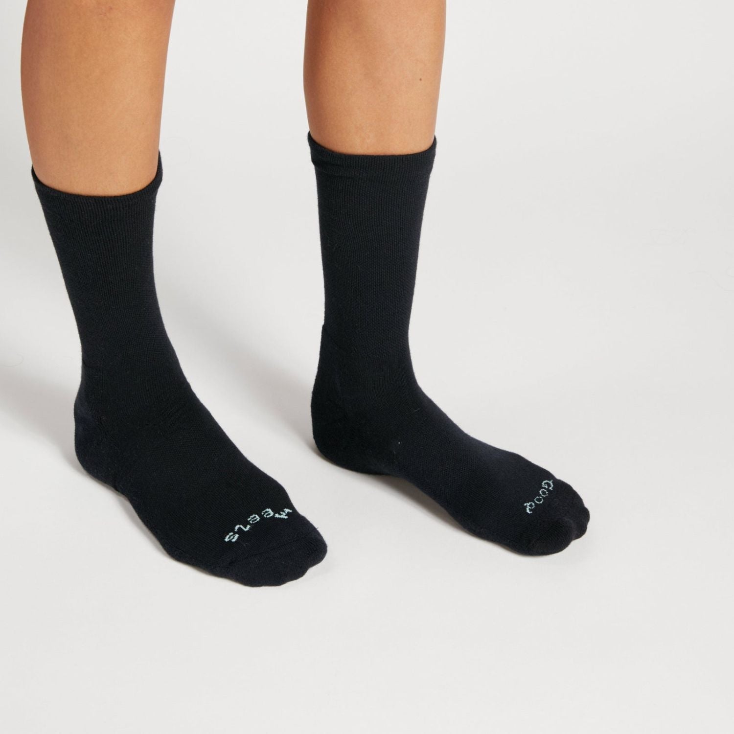 Paire Merino Wool-Blend Calf Sock (Black) - M