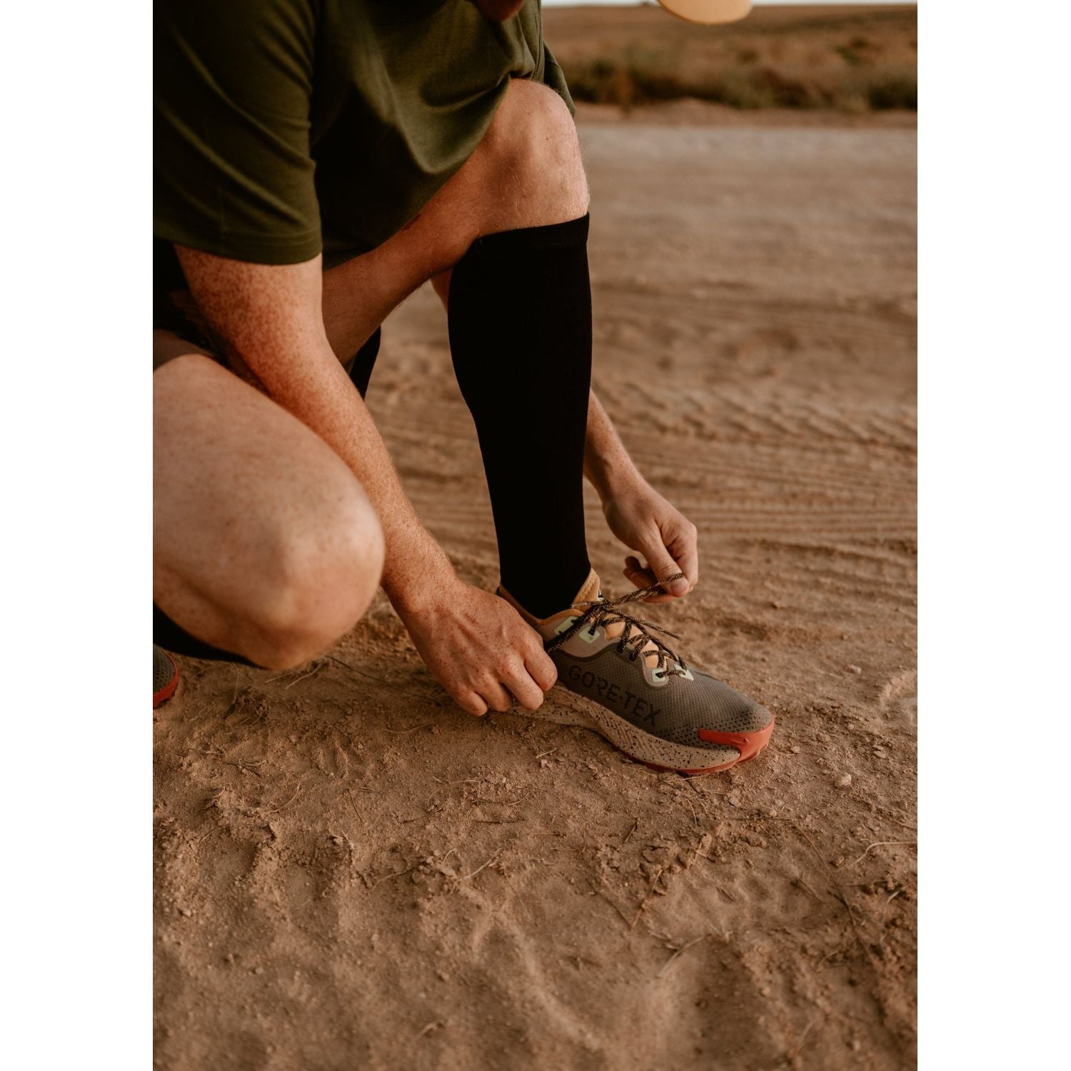 Paire Merino Wool-Blend Compression Sock (Black) - S/M