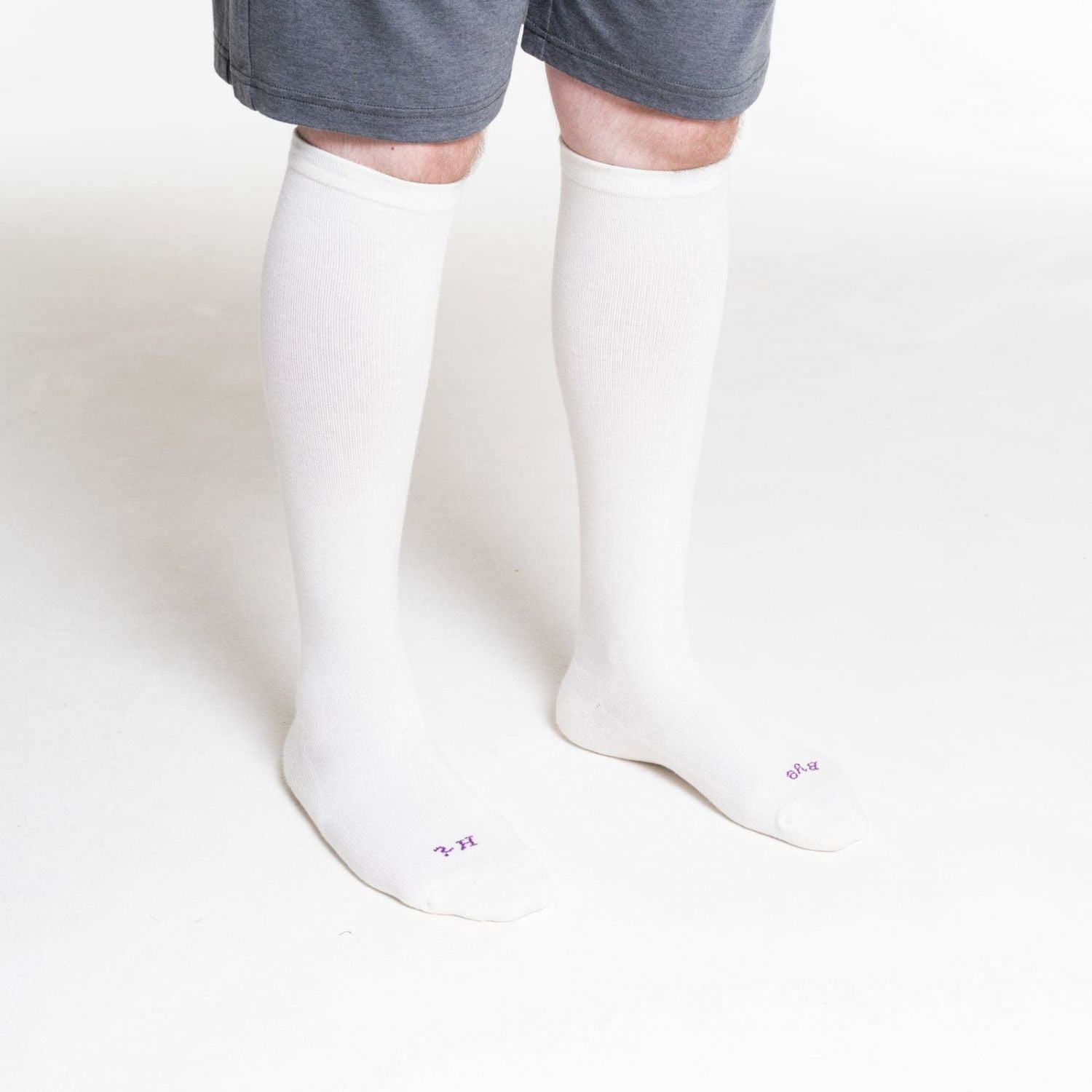 Paire Merino Wool-Blend Compression Sock (Snow) - M/L