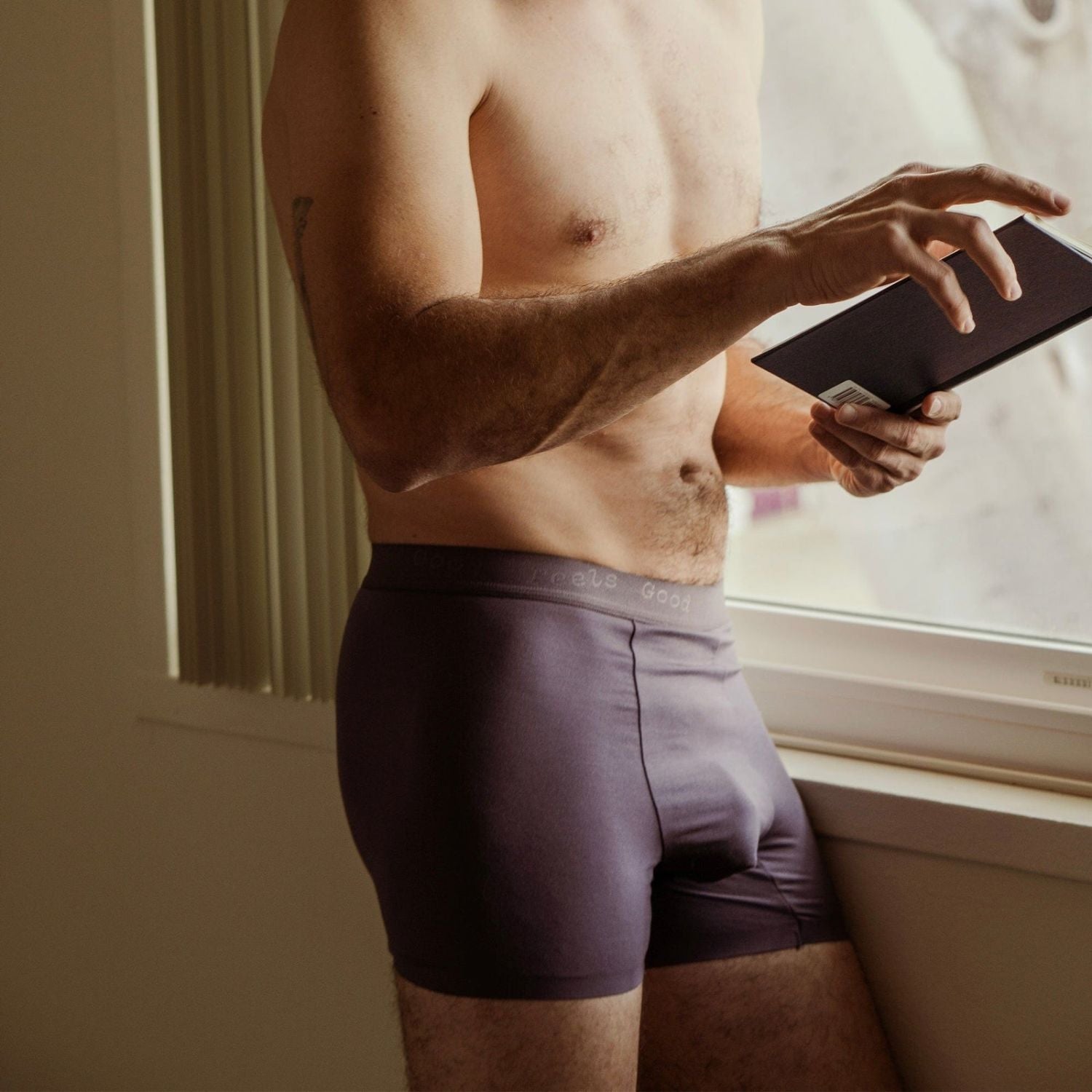 Paire Men's Boxer Trunk Large (Black)