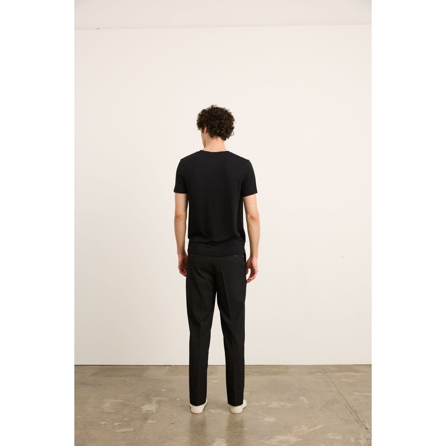 Paire Merino Wool-Blend T-Shirt Unisex (Black) - S