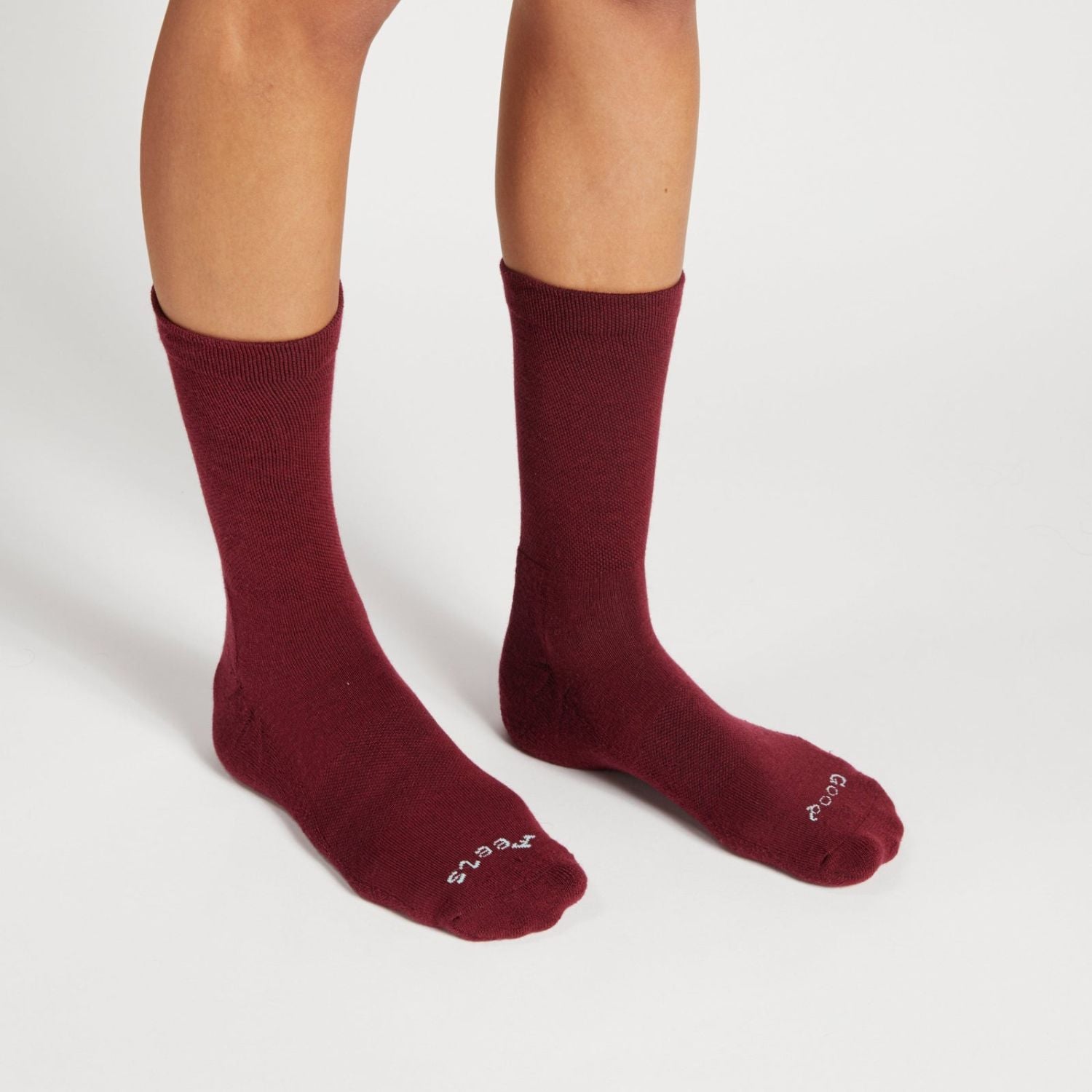 Paire Merino Wool-Blend Calf Sock (Pinot) - S