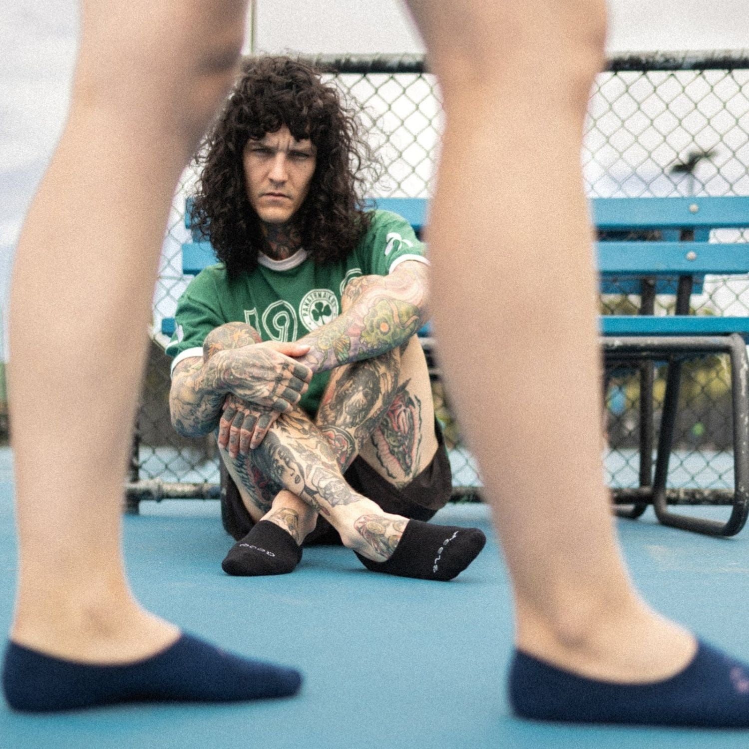 Paire Merino Wool-Blend No-Show Sock (Black) - M