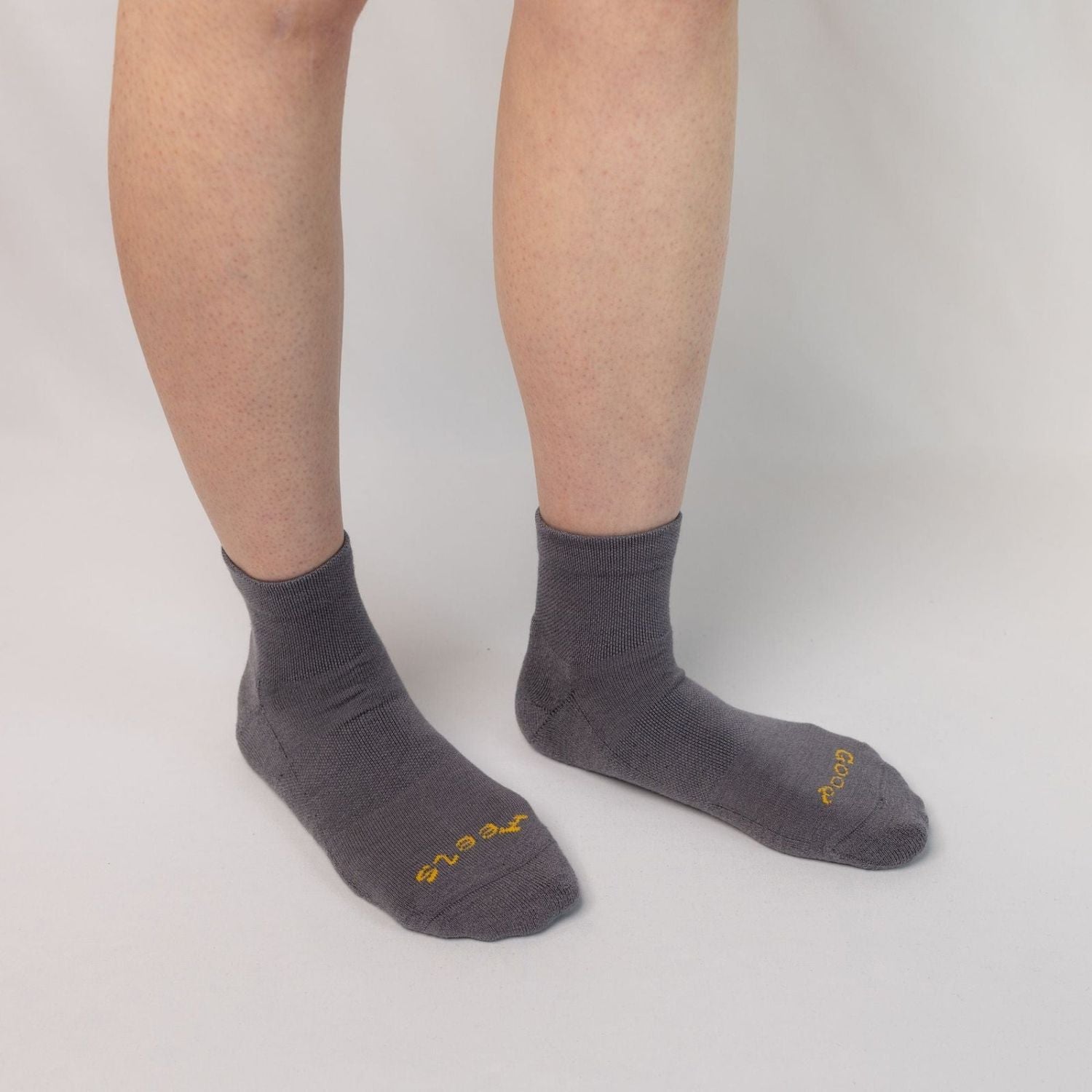 Paire Merino Wool-Blend Quarter Sock (Shadow) - S