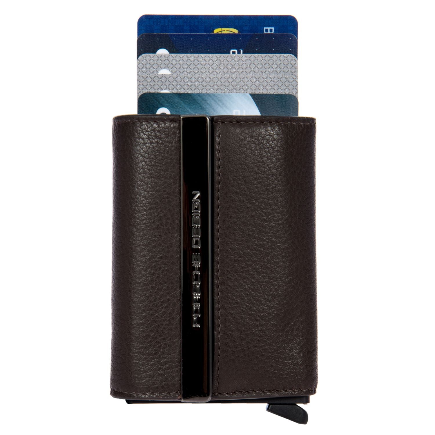 Porsche Design X Secrid Leather Card Holder (Dark Brown)