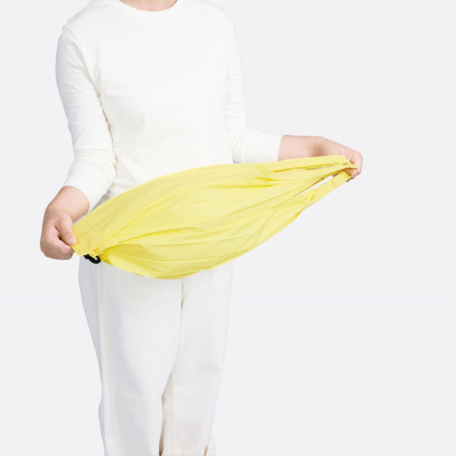 Shupatto Foldable Tote Drop (M) - Lemon Cream