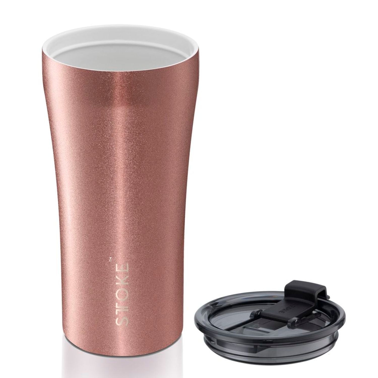STTOKE Limited Edition Leakproof Ceramic Insulated Cup 16oz - Blush Rose