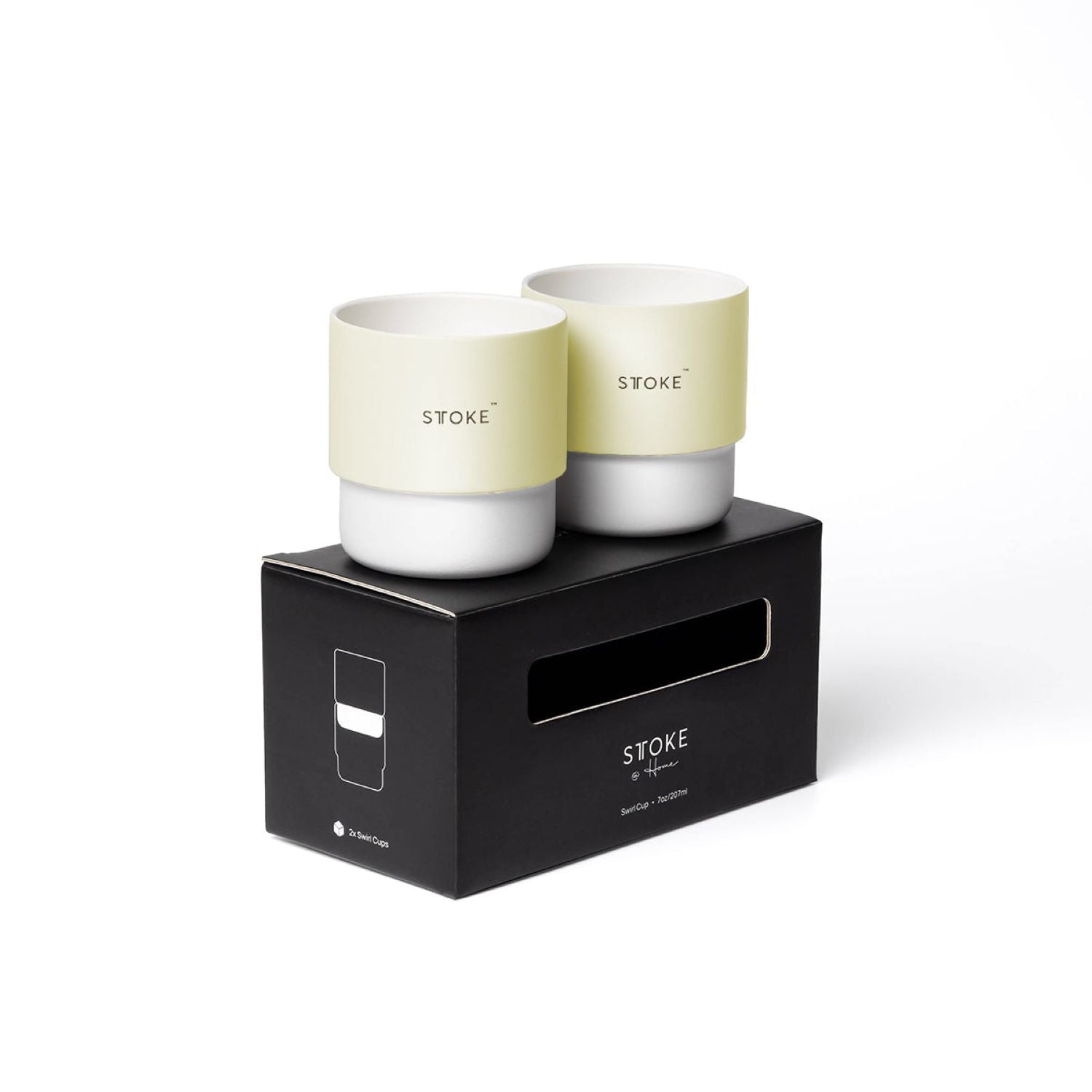 STTOKE Swirl Home Cup 7oz - Yellow Limoncello