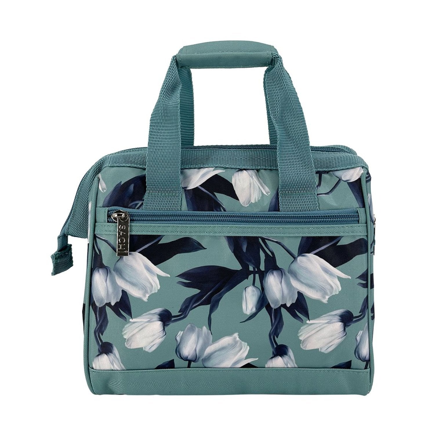 SACHI Insulated Lunch Bag - White Tulips