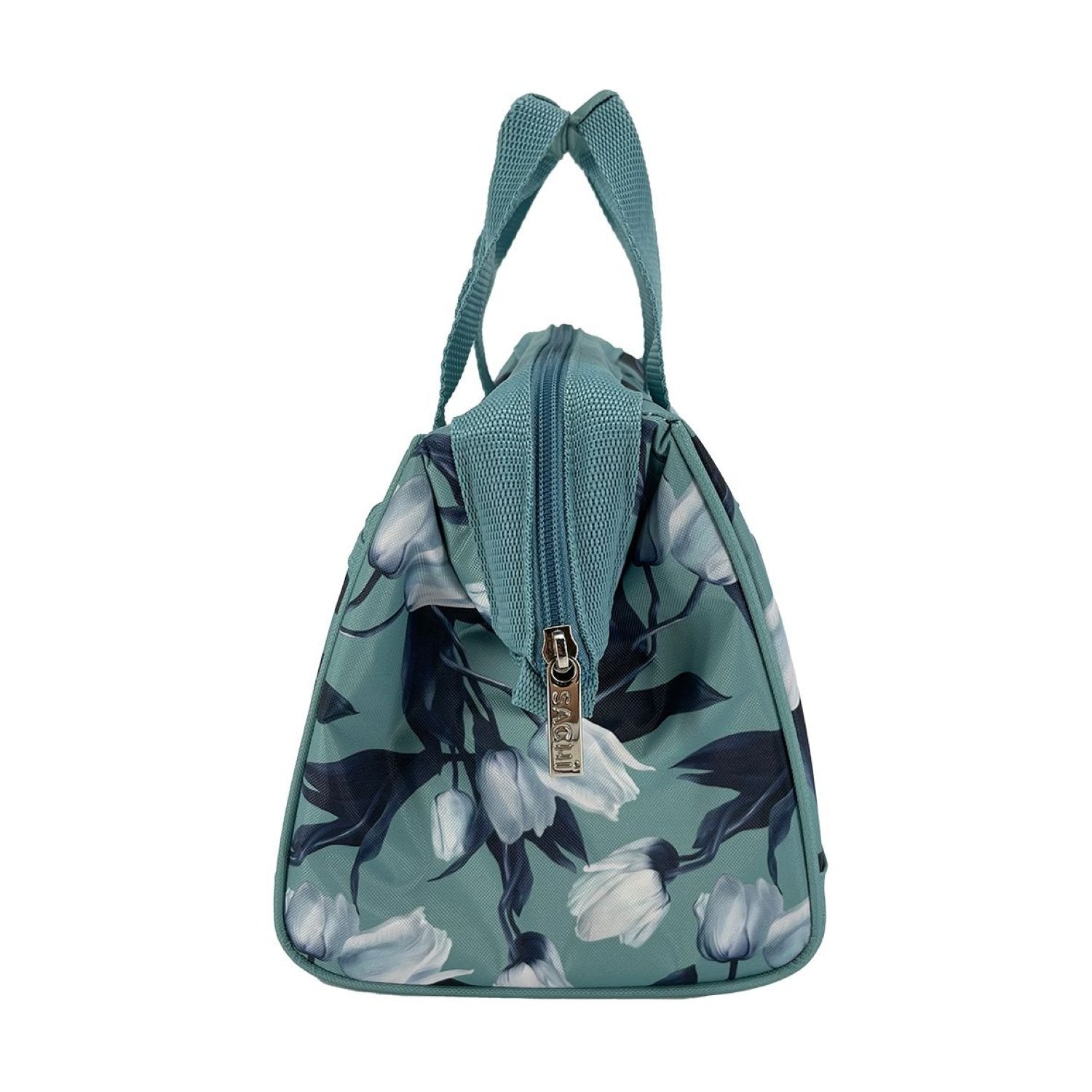 SACHI Insulated Lunch Bag - White Tulips