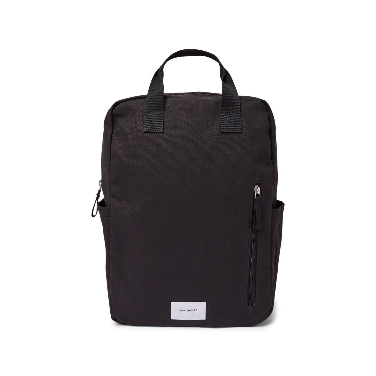 Sandqvist Knut Backpack - Black W/ Black Webbing