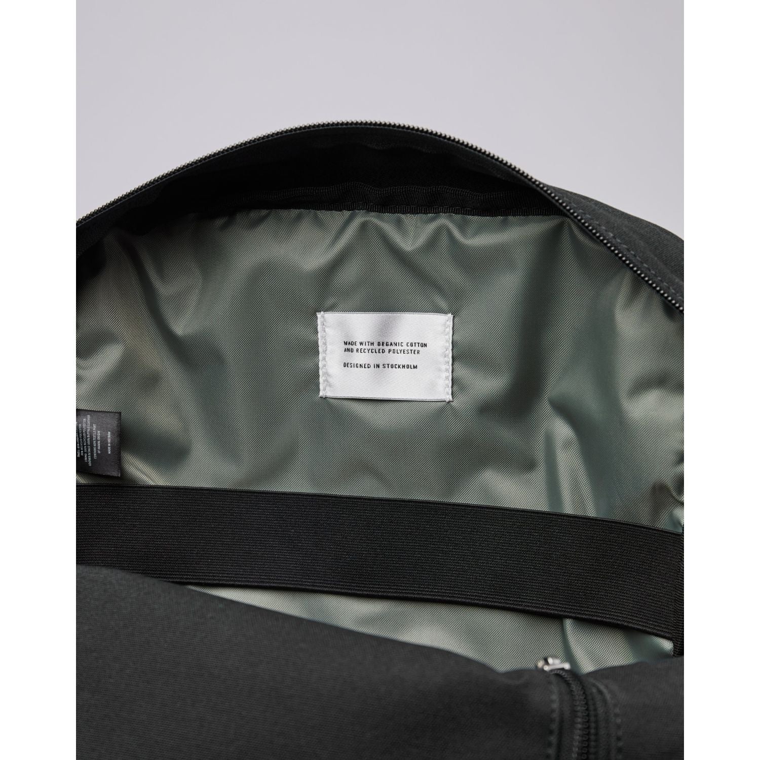 Sandqvist Knut Backpack - Black W/ Black Webbing