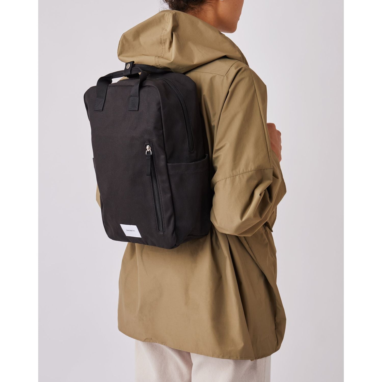 Sandqvist Knut Backpack - Black W/ Black Webbing