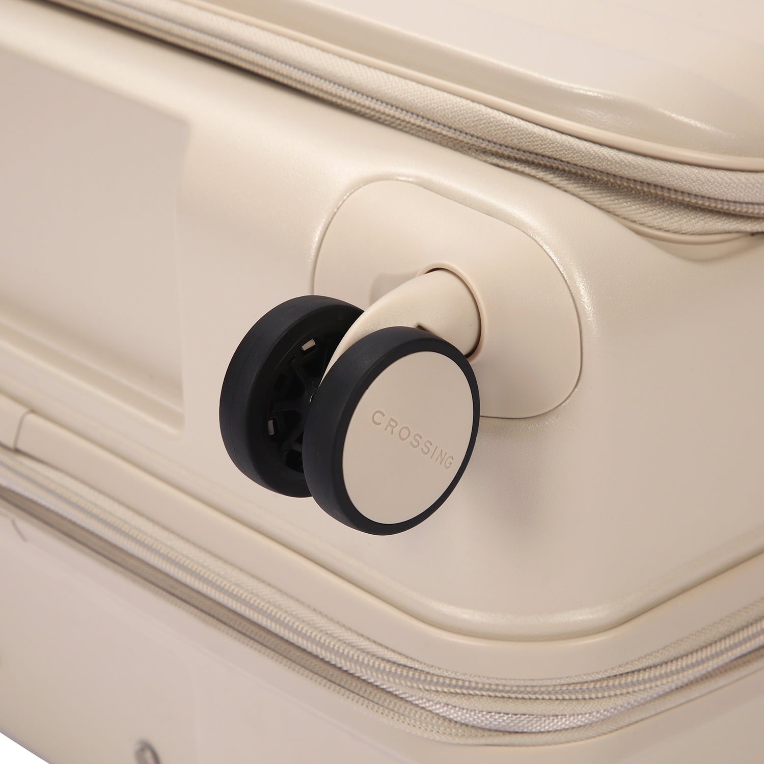 CROSSING INVI 25" Medium Expandable Luggage With Front & Middle Access V3 - Sandwhite